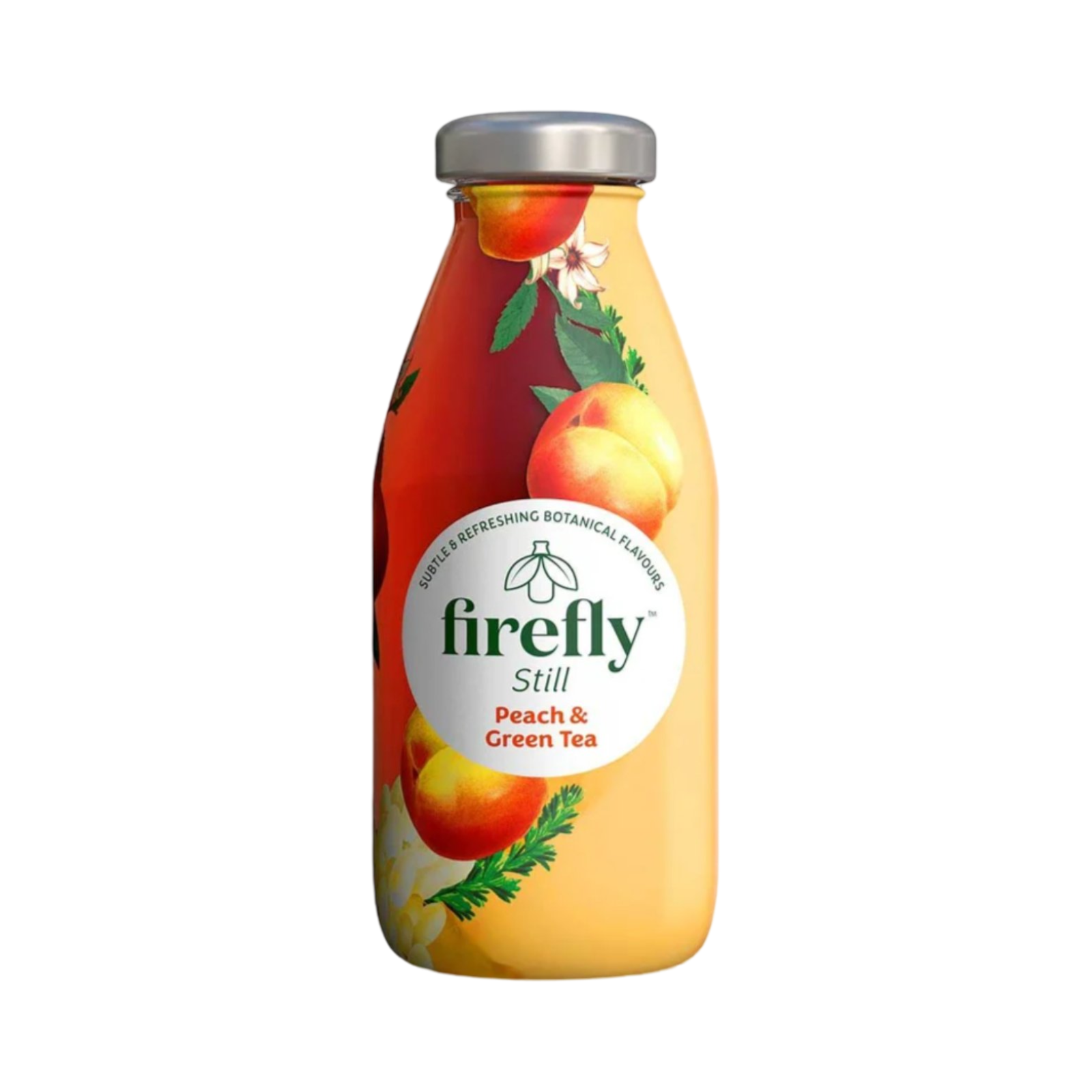 FIREFLY STILL PEACH & GREEN TEA 330ml BOTTLE