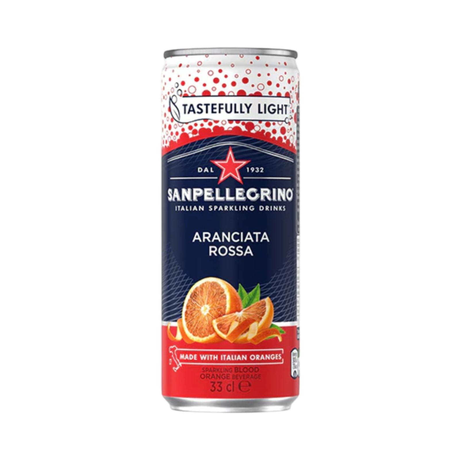 SAN PELLEGRINO ARANCIATA ROSSO ( BLOOD ORANGE) FLAVOUR 330ml CAN