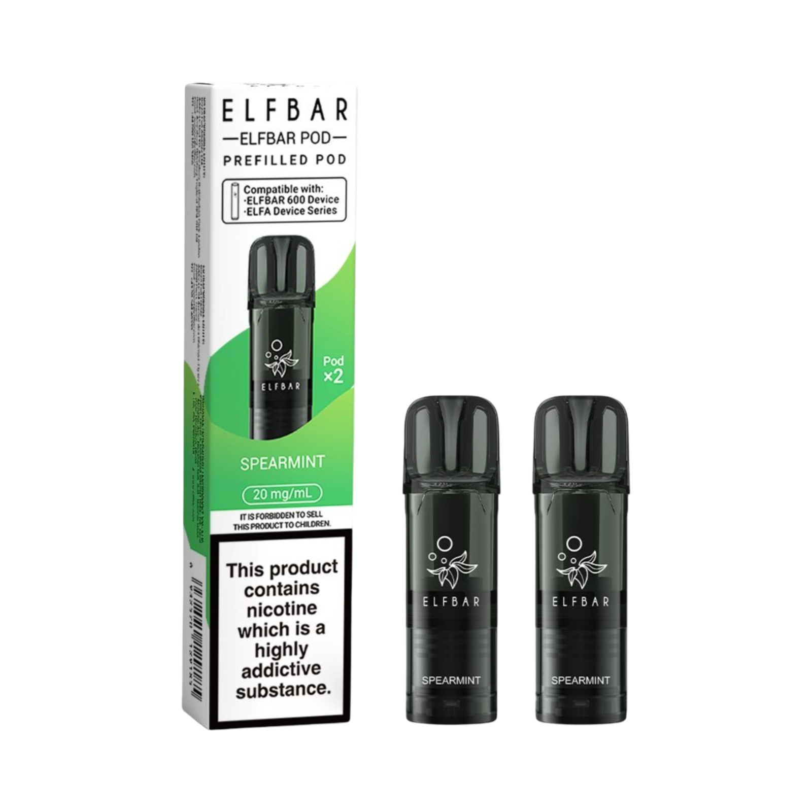 ELFBAR 600 PREFILLED PODS SPEARMINT