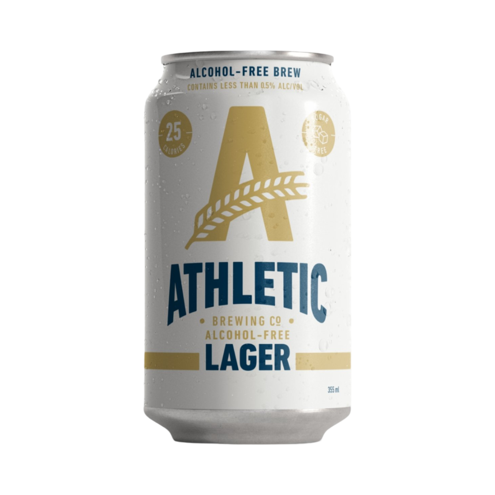 ATHLETIC BREWING LAGER ALCOHOL FREE 355ml CAN