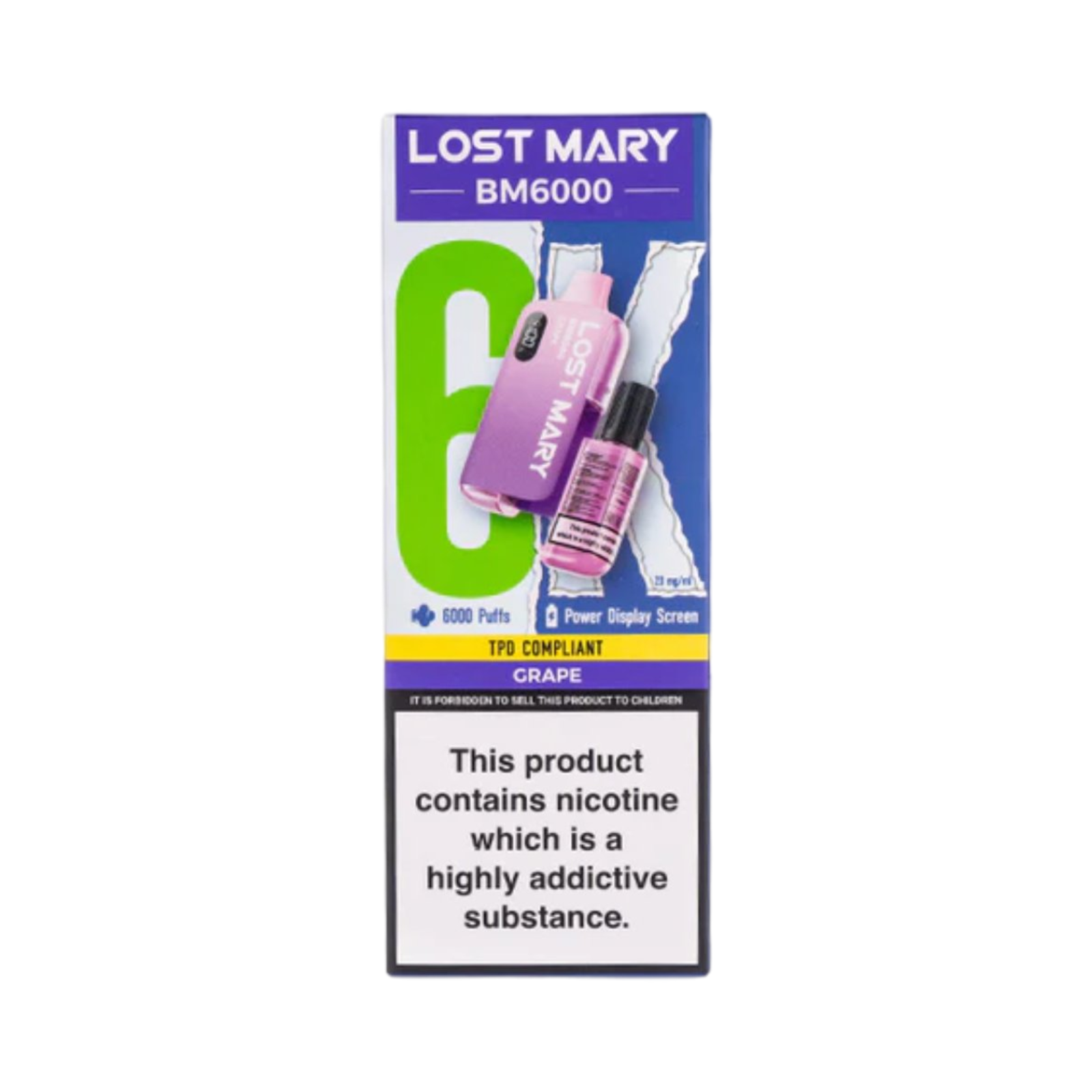 LOST MARY BM6000 GRAPE FLAVOUR