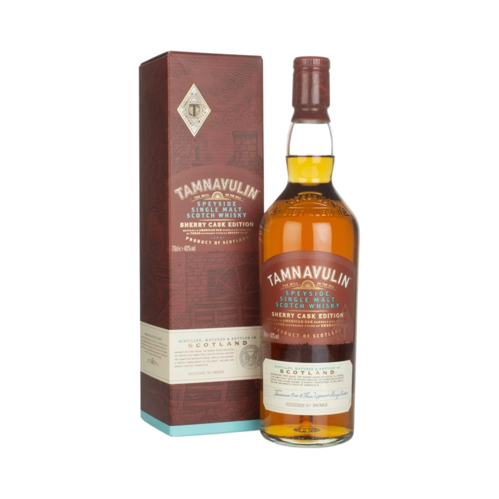 TAMNAVULIN SHERRY CASK SINGLE MALT WHISKY 70cl BOTTLE