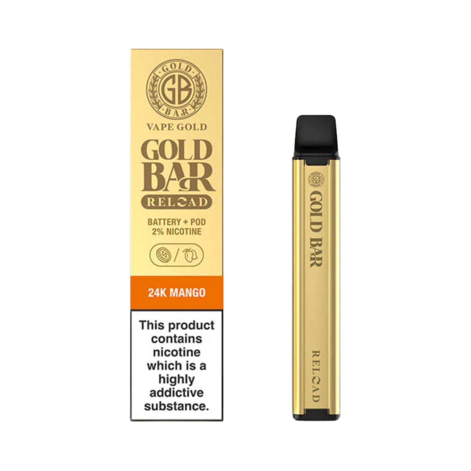 GOLD BAR RELOAD 24K MANGO FLAVOUR