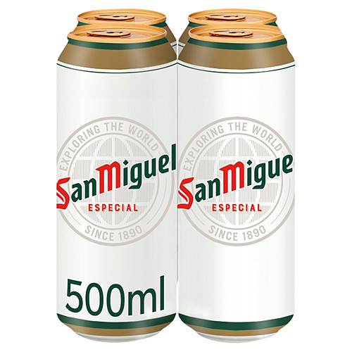 SAN MIGUEL 4x500ml CANS