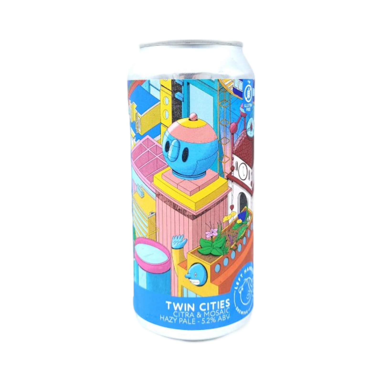 LEFT HANDED TWIN CITIES CITRA & MOSAIC HAZY PALE GLUTEN FREE 440ml CAN