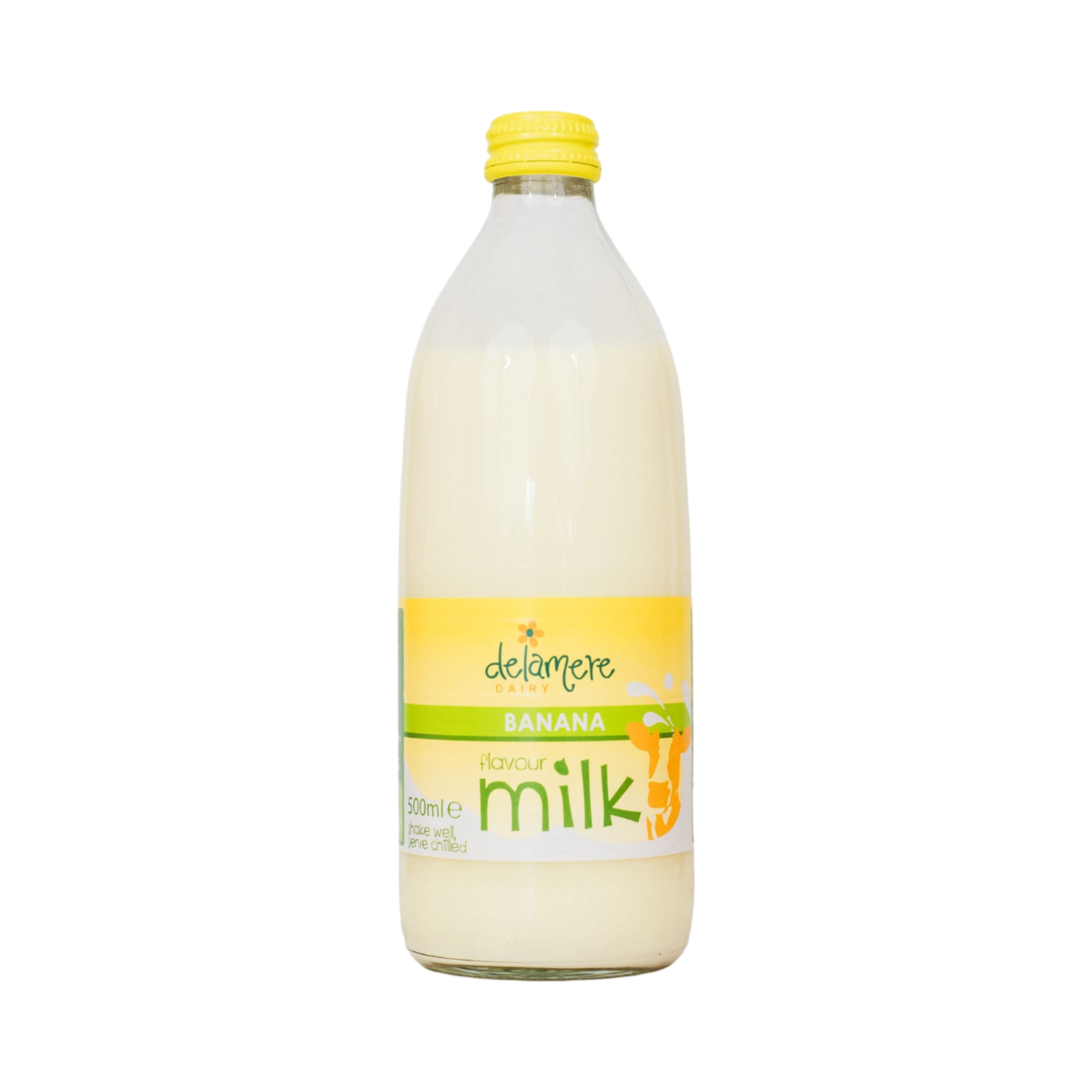 DELAMERE BANANA FLAVOUR MILK 500ml BOTTLE