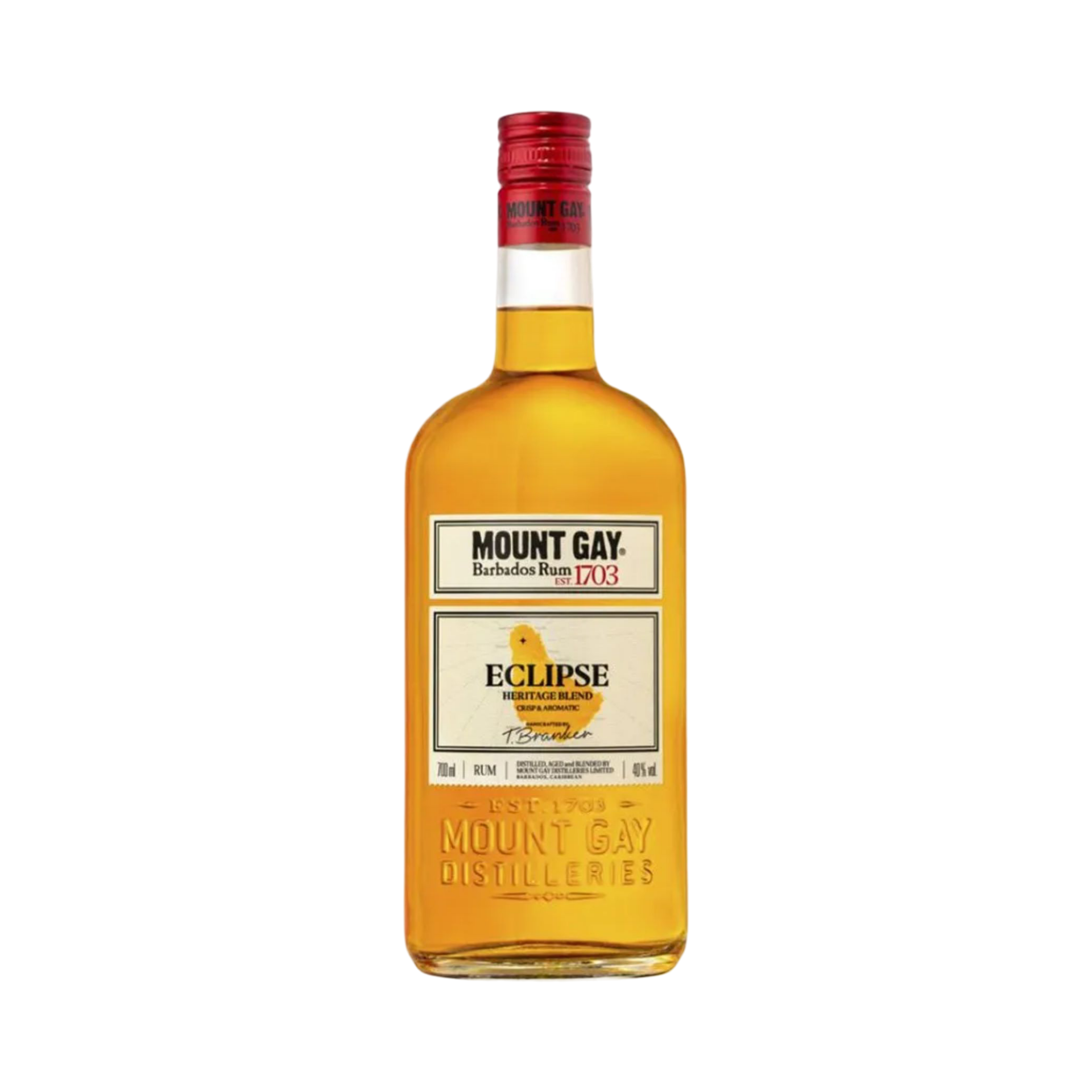 MOUNT GAY BARBADOS RUM 70cl BOTTLE