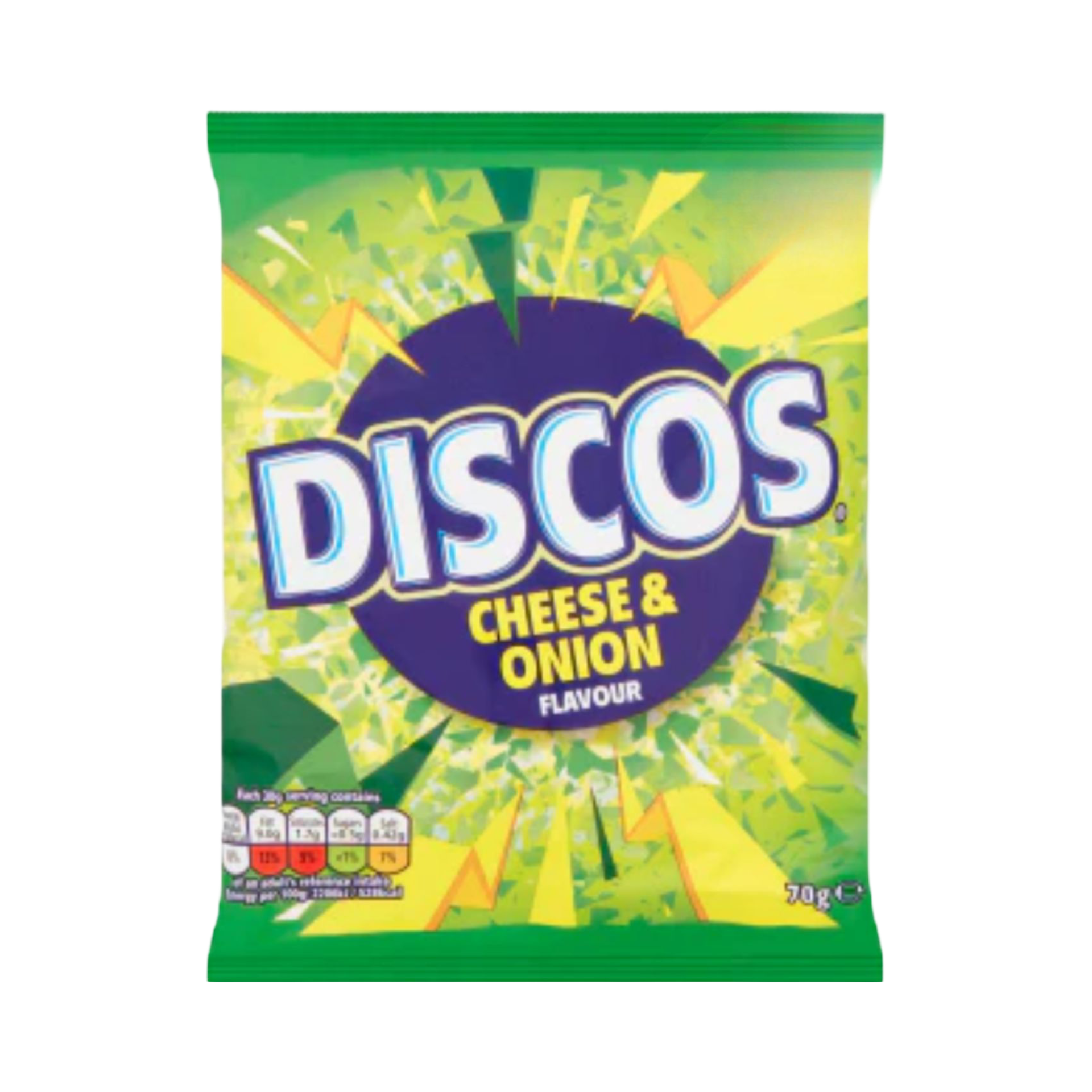 DISCO CRISPS CHEESE & ONION 70g