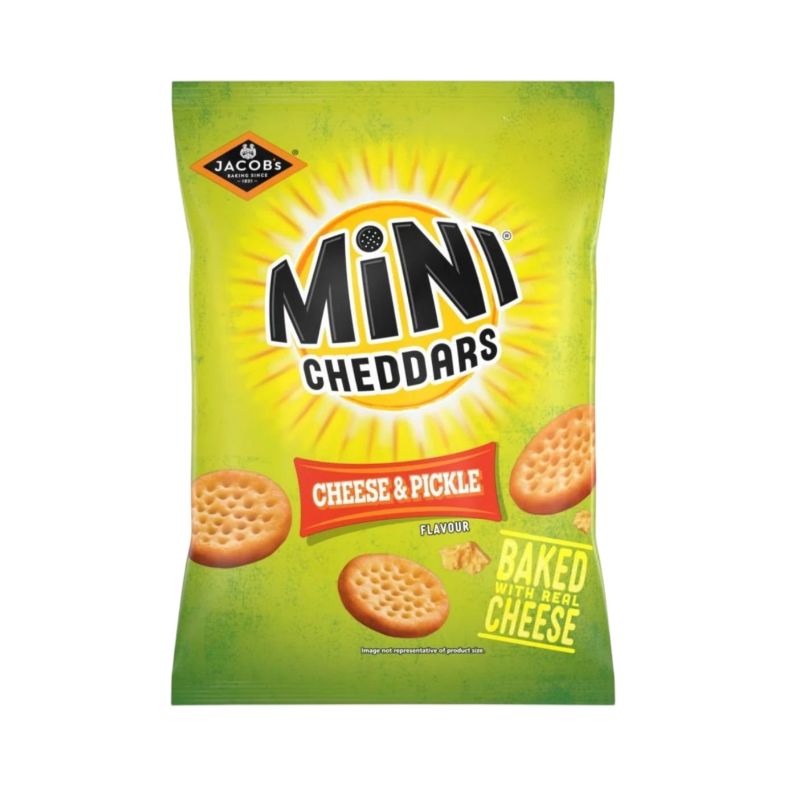 JACOB'S MINI CHEDDARS CHEESE & PICKLE 90g PACKED