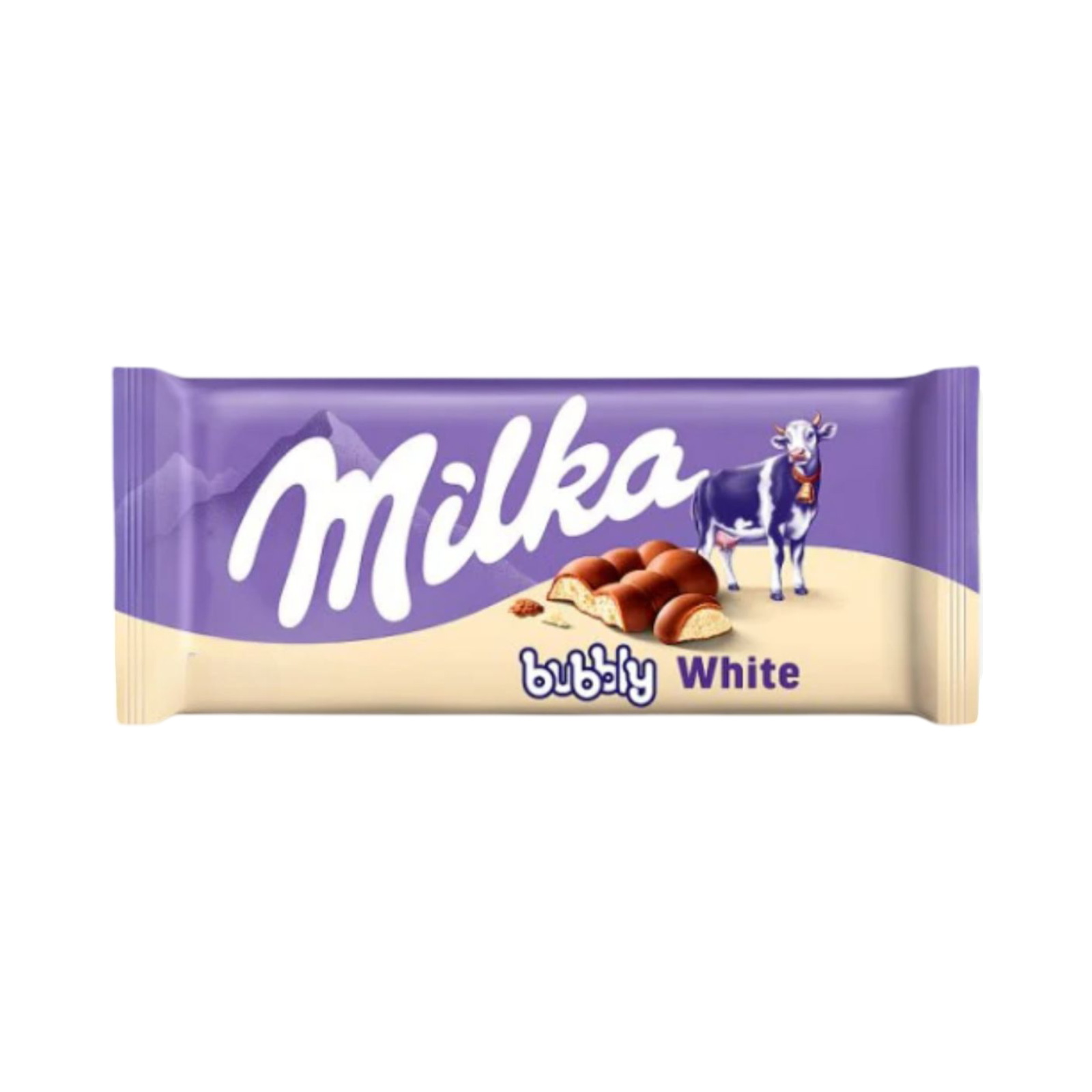 MILKA BUBBLY WHITE CHOCOLATE BAR 95g