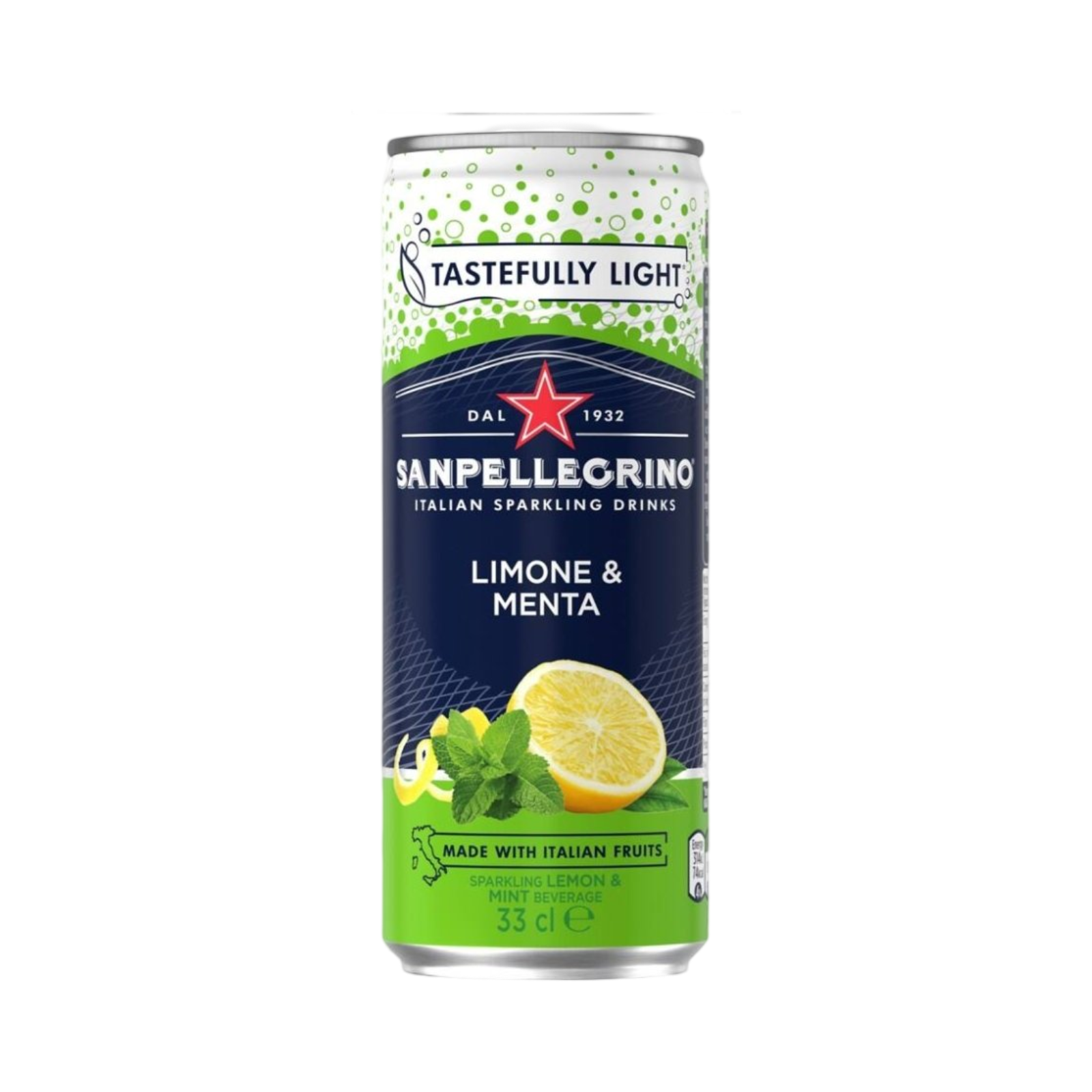 SAN PELLEGRINO LEMON & MINT FLAVOUR 330ml CAN