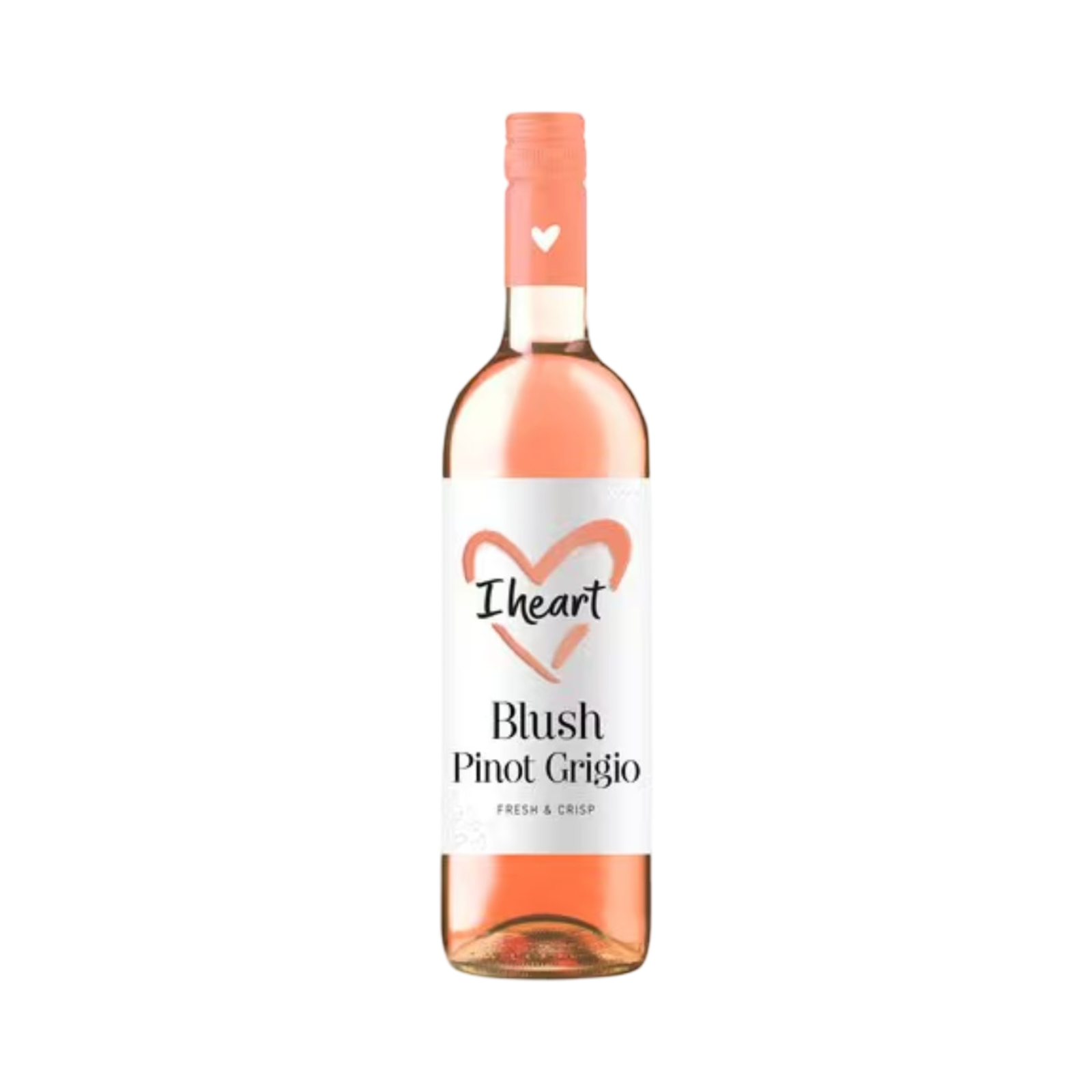 I HEART BLUSH PINOT GRIGIO WINE 75cl BOTTLE