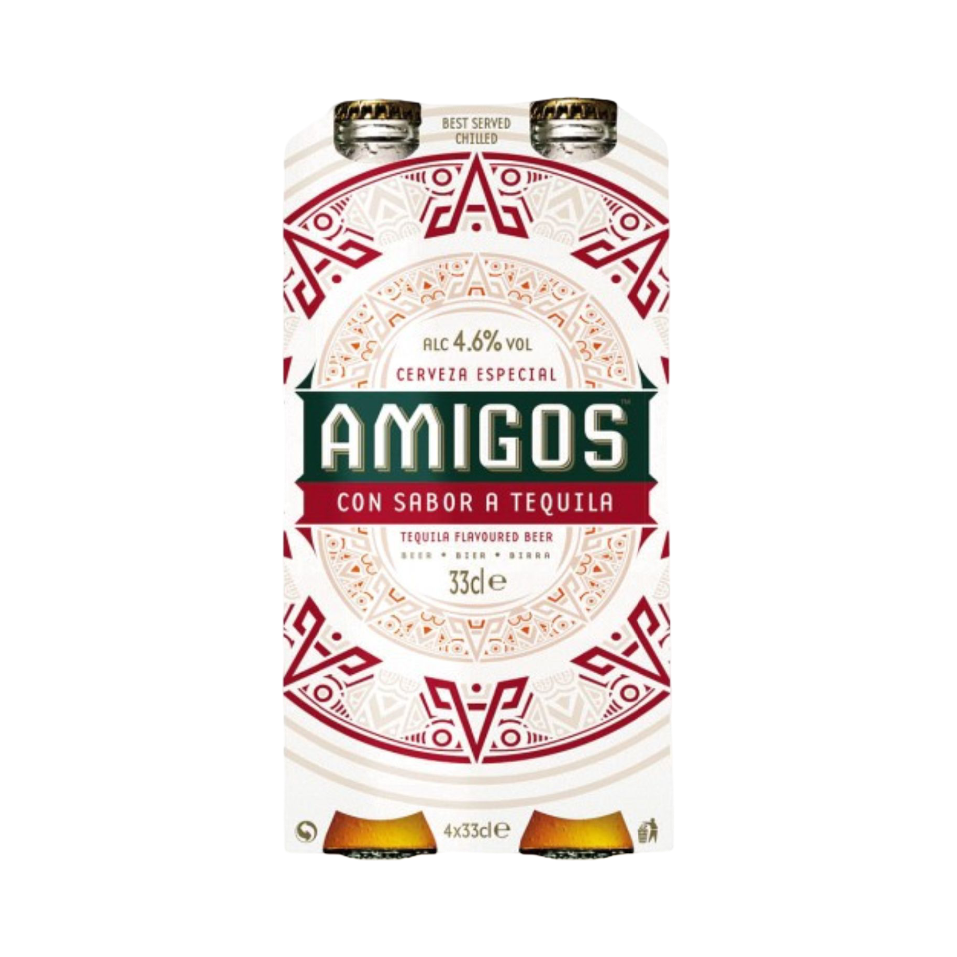 AMIGOS TEQUILA BEER 4x330ml BOTTLES