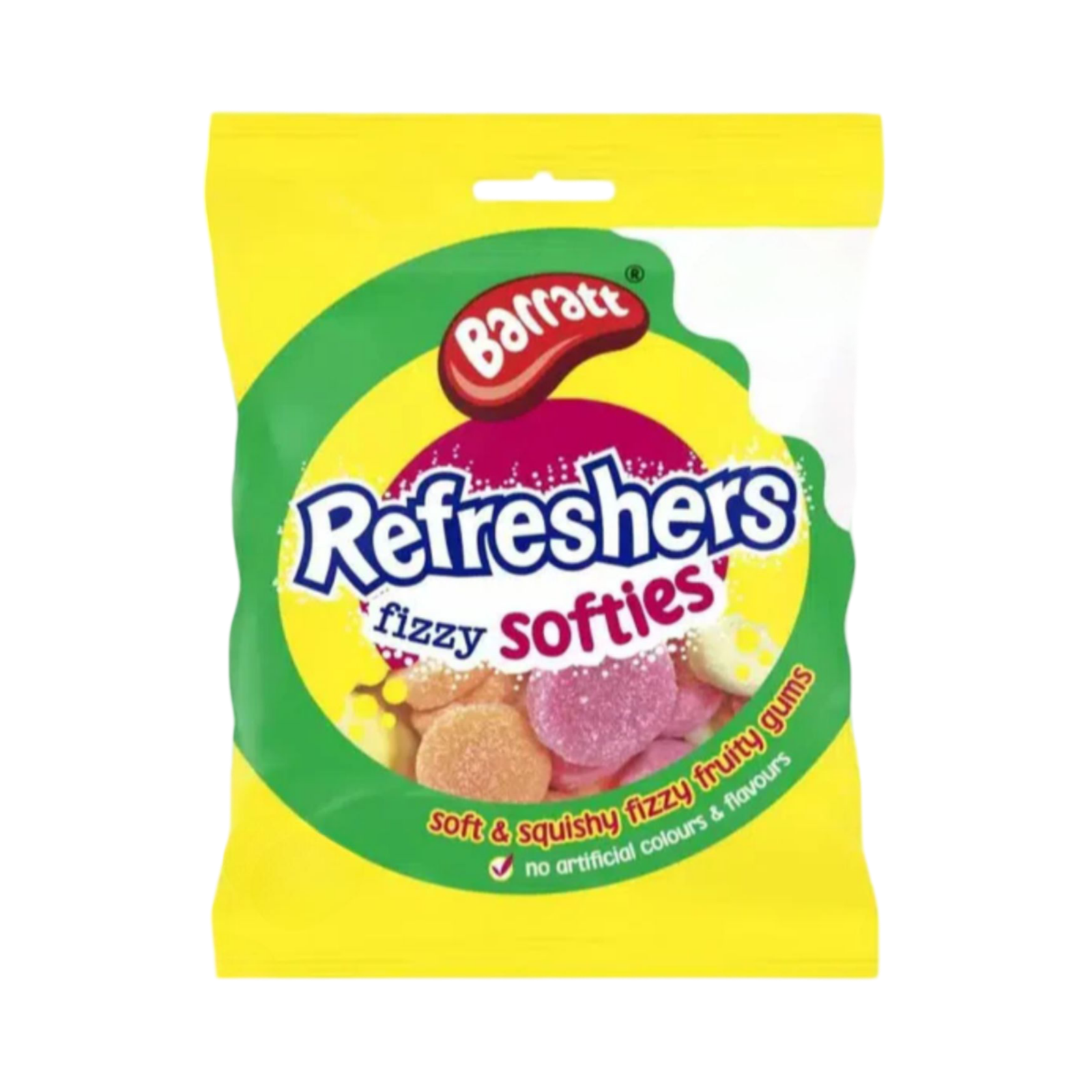 BARRATT REFRESHERS FIZZY SOFTIES 120g PACKET