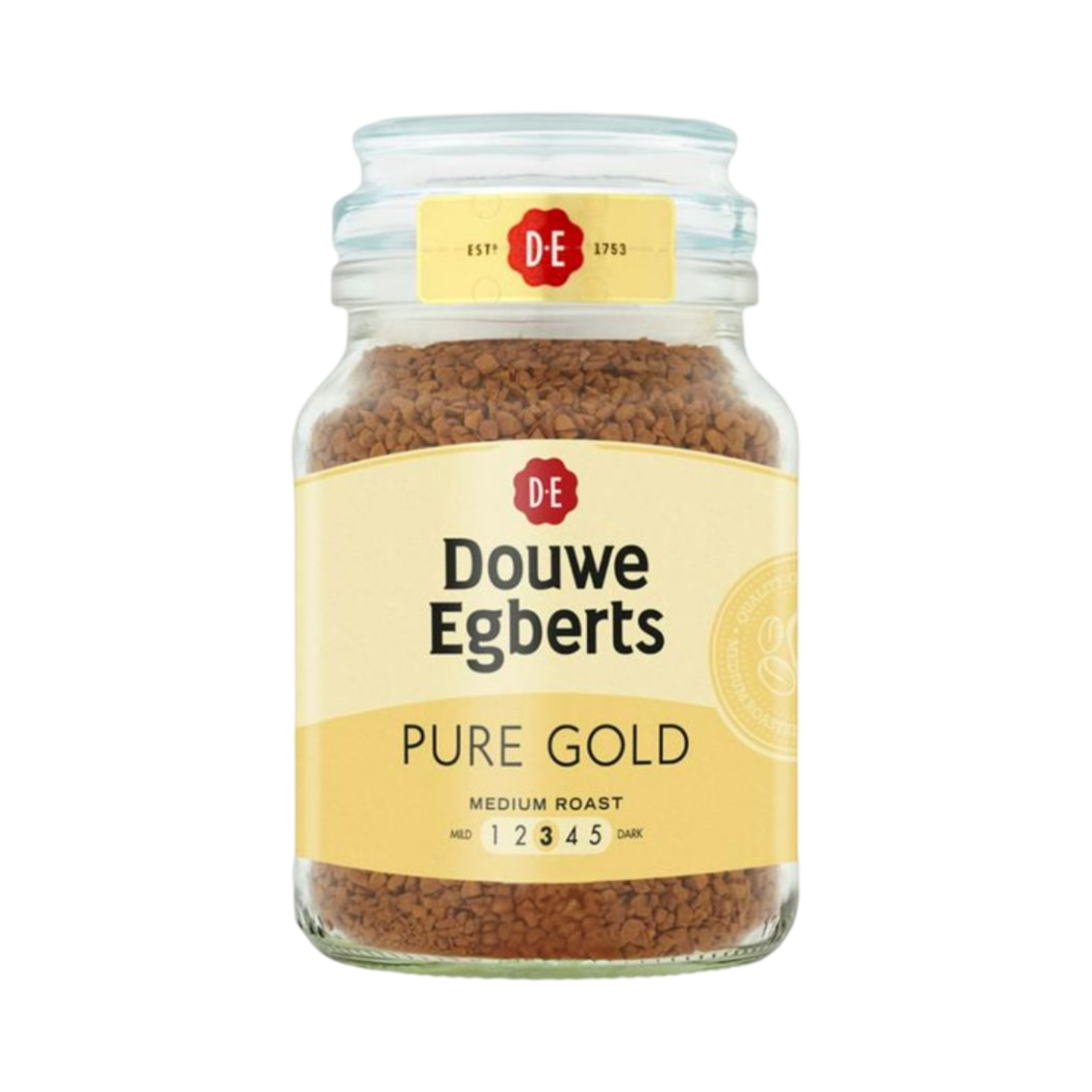 DOUWE EGBERTS PURE GOLD MEDIUM ROAST COFFEE 95g