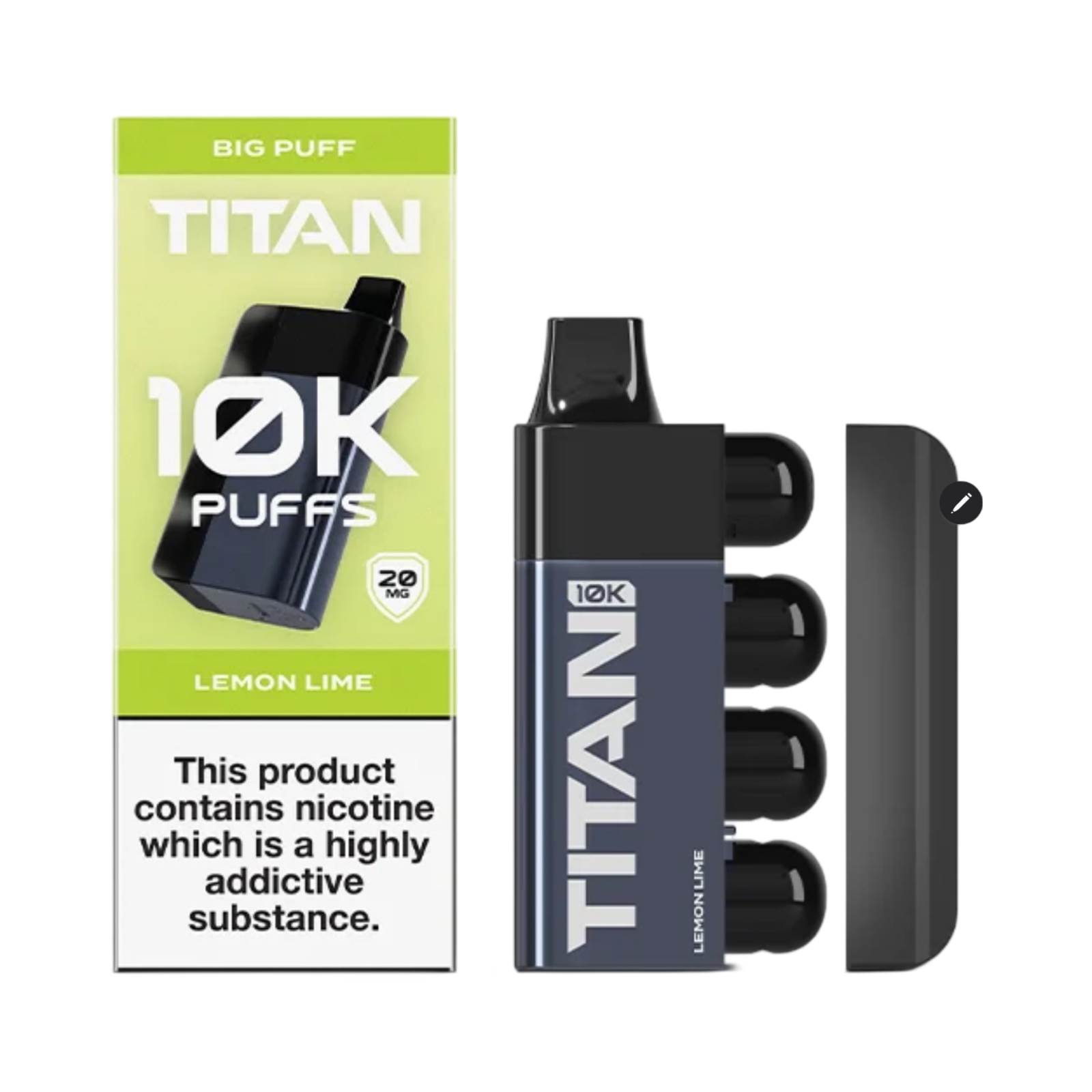 TITAN 10K PUFFS LEMON LIME FLAVOUR