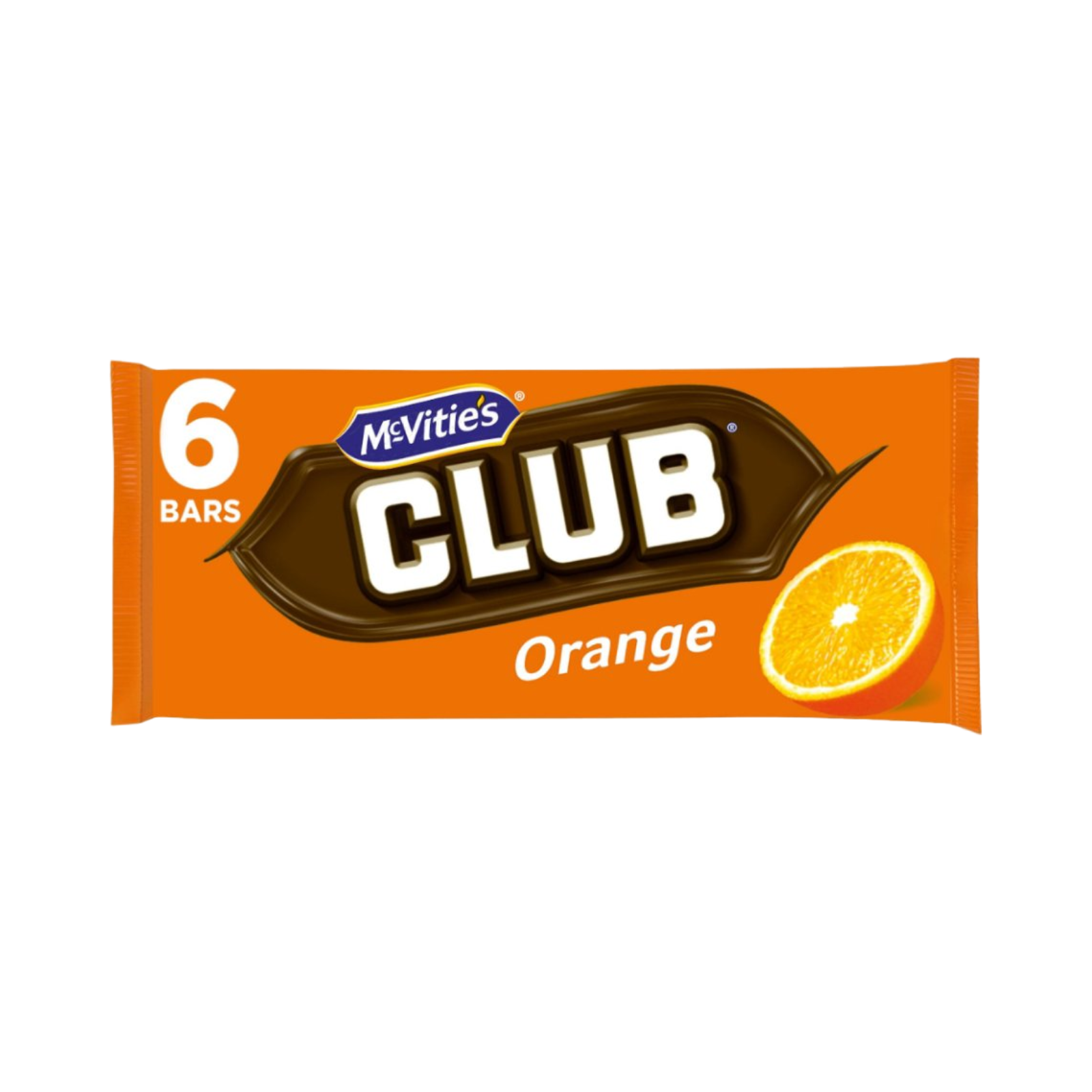 MCVITIE'S CLUB ORANGE BISCUITS BAR 132g PACKET