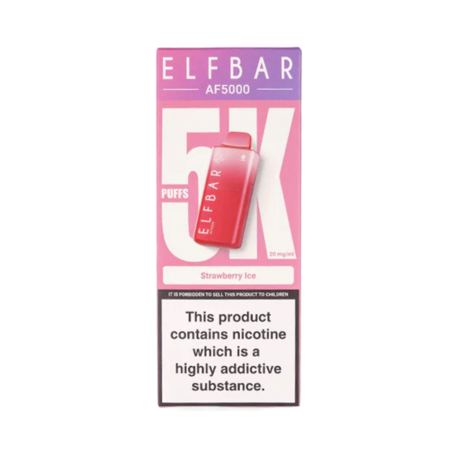 ELF BAR AF5000 BLUEBERRY STRAWBERRY ICE FLAVOUR