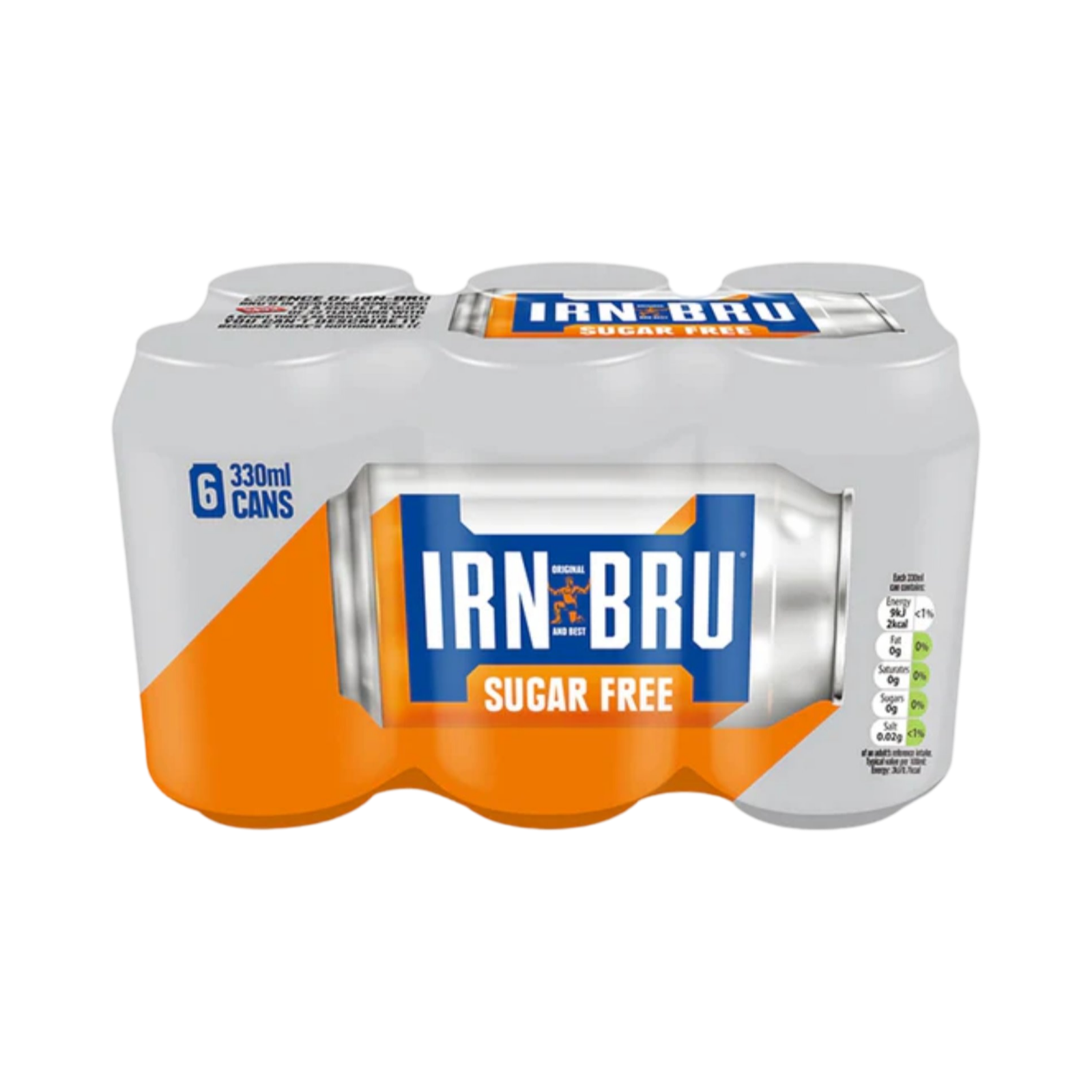 IRN-BRU SUGAR FREE 6 x 330ml CAN