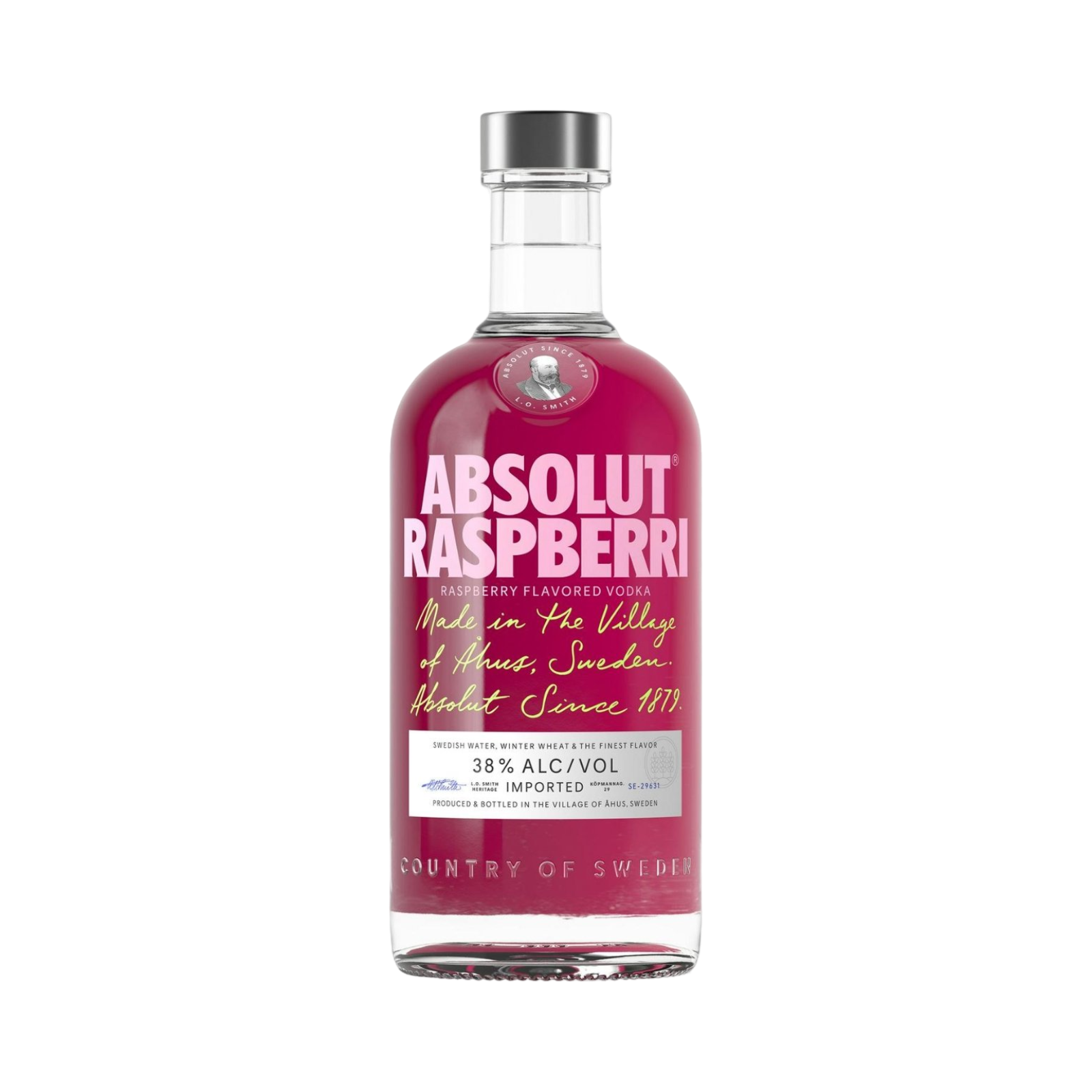 ABSOLUTE RASPBERRY FLAVOUR VODKA 70cl BOTTLE