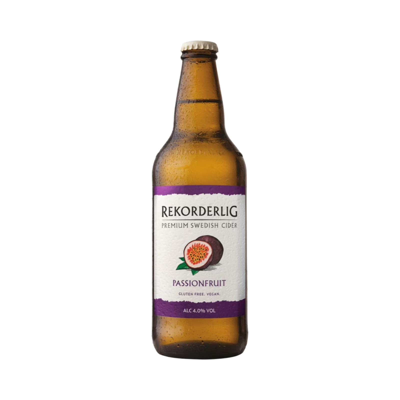 RECORDERLIG PASSIONFRUIT GLUTEN FREE SWEDISH CIDER 500ml BOTTLE