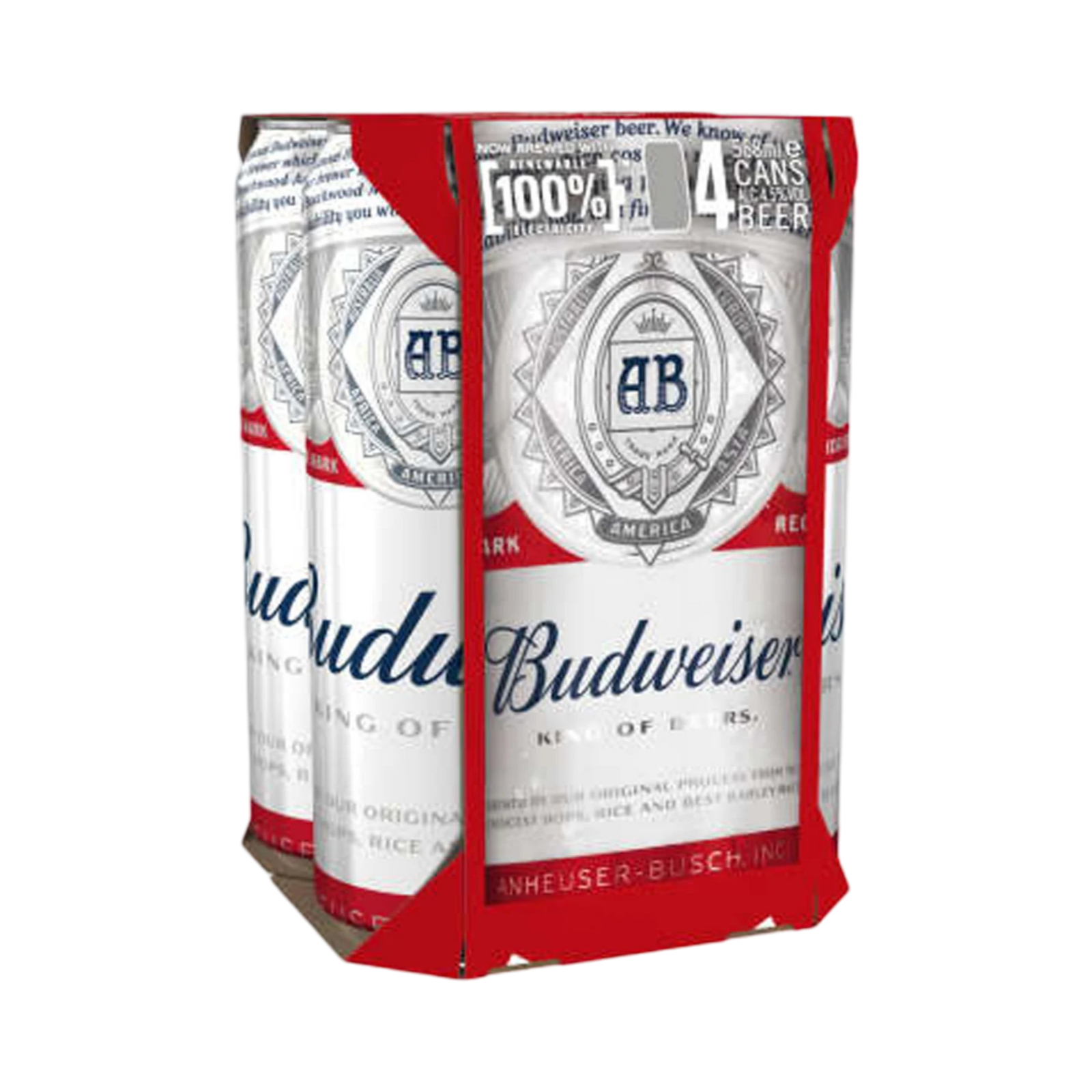 BUDWEISER 4x568ml CAN