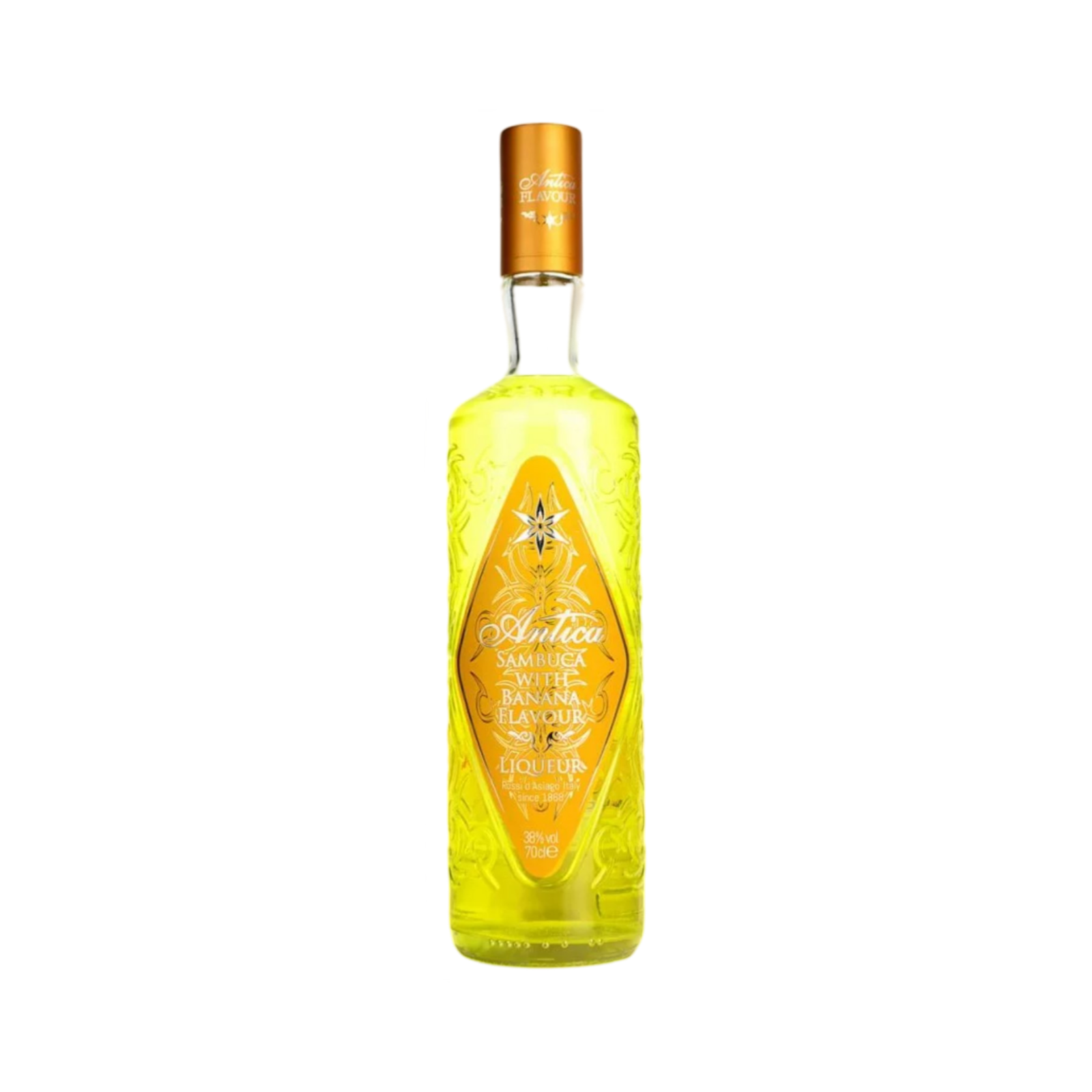 ANTICA SAMBUCA WITH BANANA FLAVOUR LIQUEUR 70cl BOTTLE