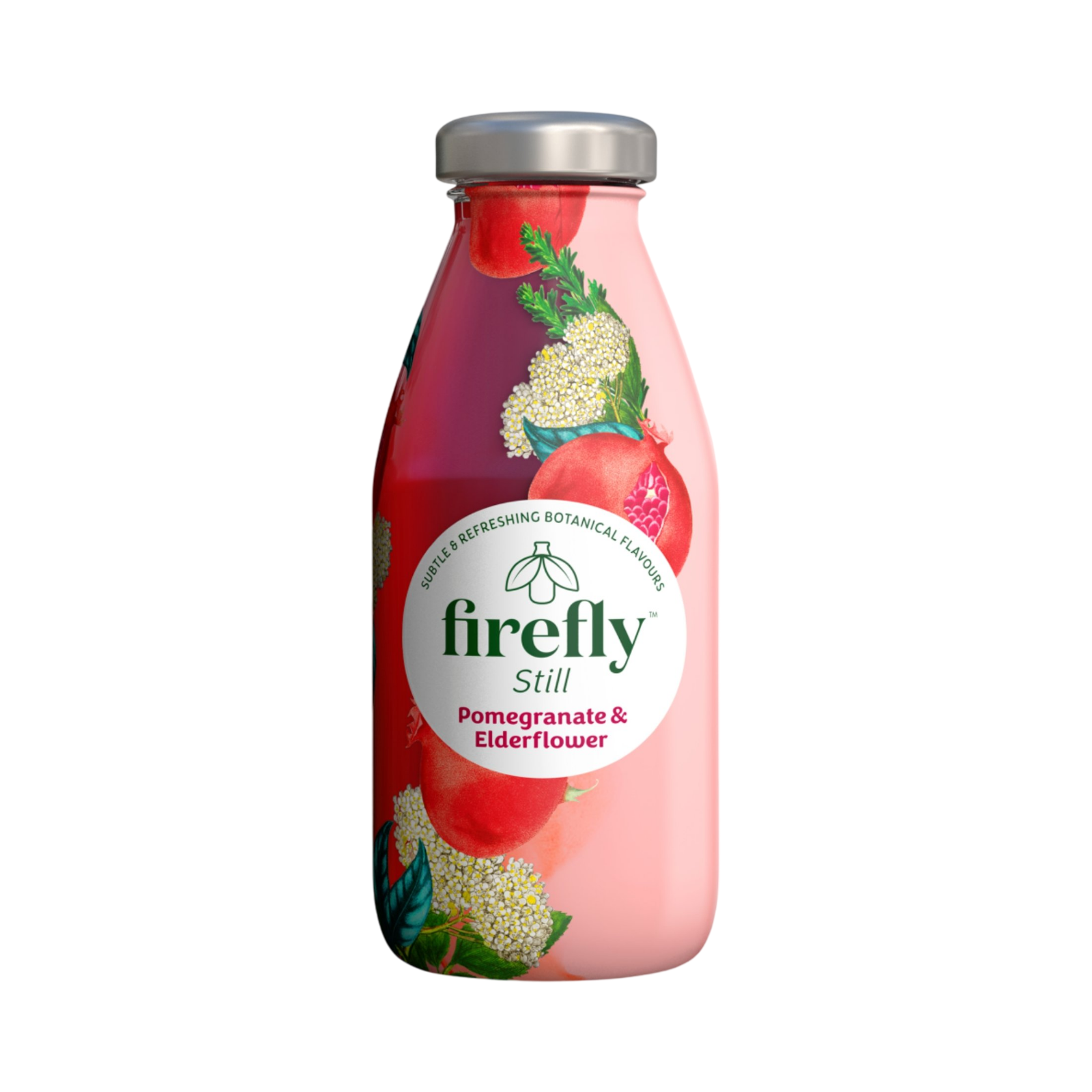 FIREFLY STILL POMEGRANATE & ELDERFLOWER 330ml BOTTLE