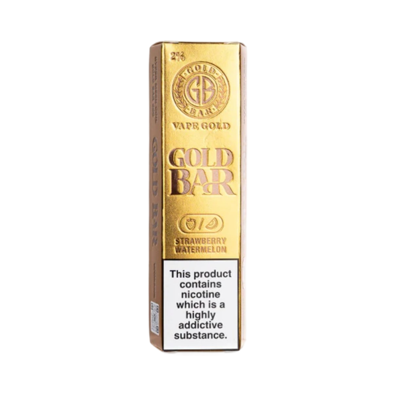 GOLD BAR STRAWBERRY WATERMELON DISPOSABLE VAPE