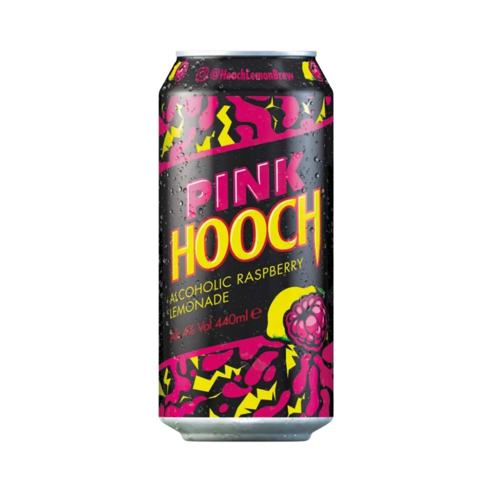 HOOCH PINK RASPBERRY LEMONADE WITH VODKA & FRUIT JUICE 440ml CAN