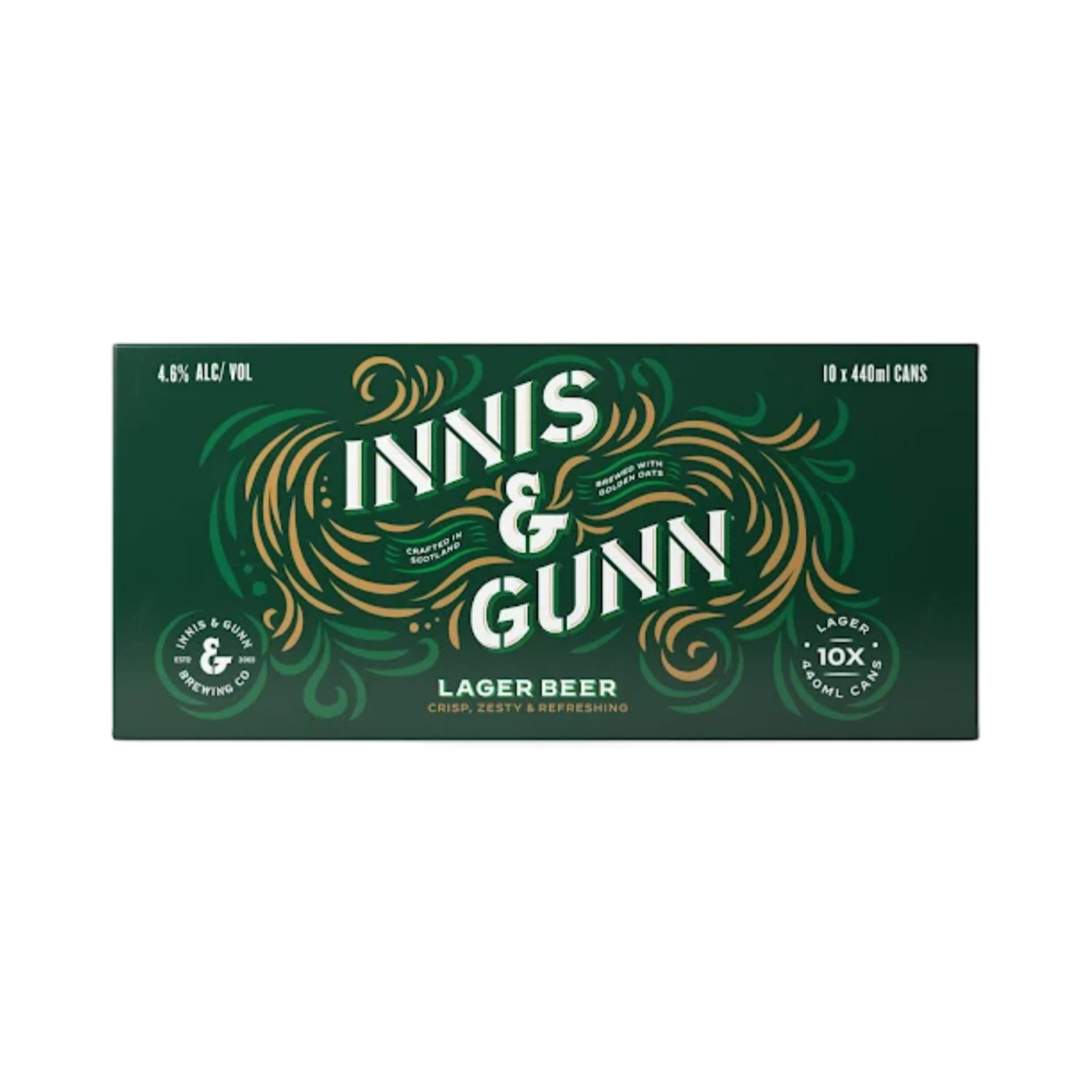 INNIS & GUNN LAGER BEER 10 x 440ml CANS