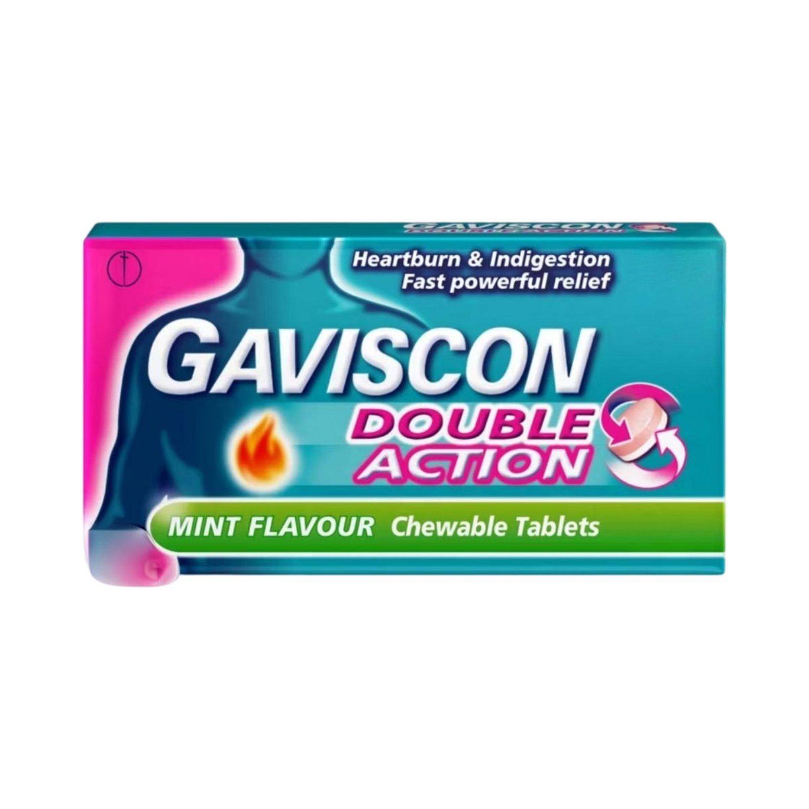 GAVISCON DOUBLE ACTION CHEWABLE TABLETS 12 PACK