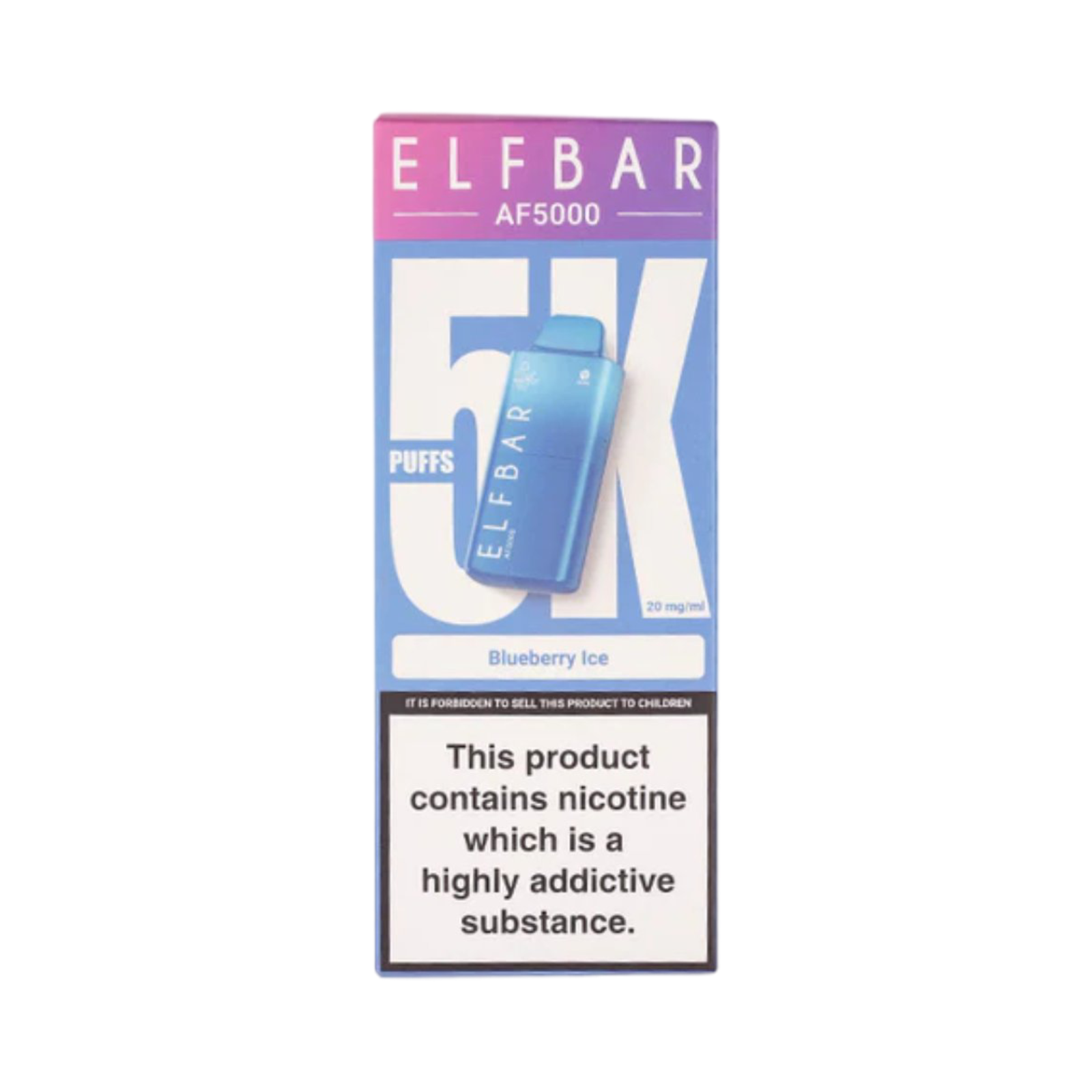 ELF BAR AF5000 BLUEBERRY ICE FLAVOUR