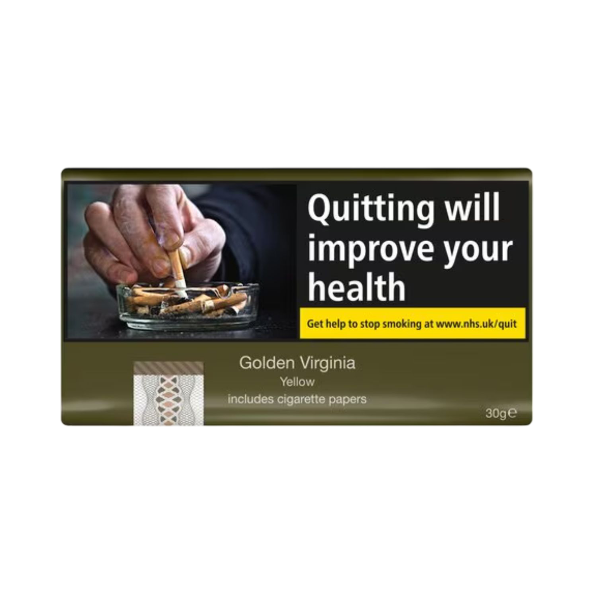 GOLDEN VIRGINIA YELLOW ROLLING TOBACCO 30G