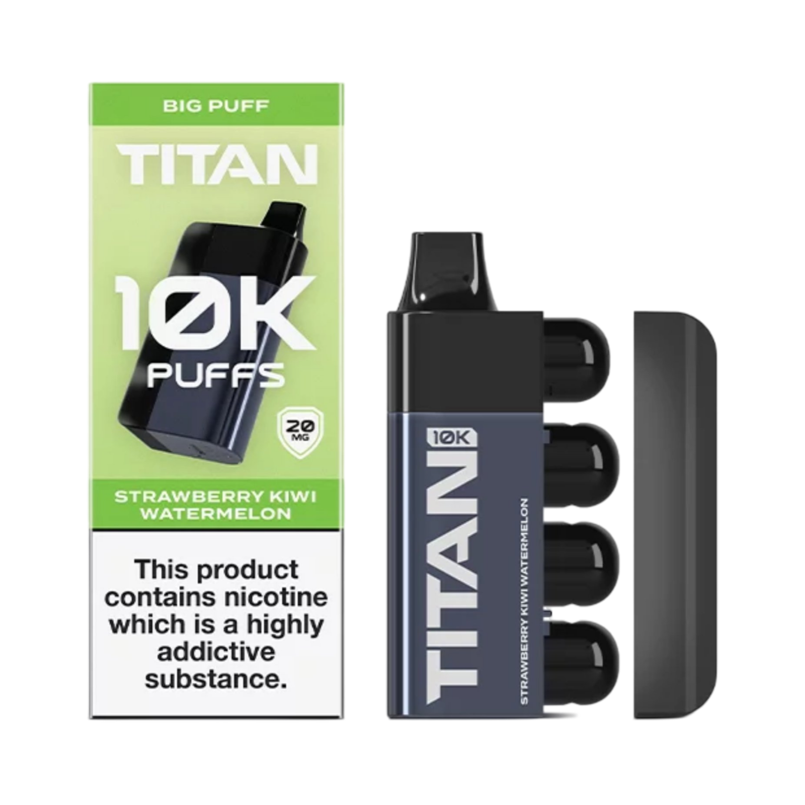 TITAN 10K PUFFS STRAWBERRY KIWI WATERMELON FLAVOUR