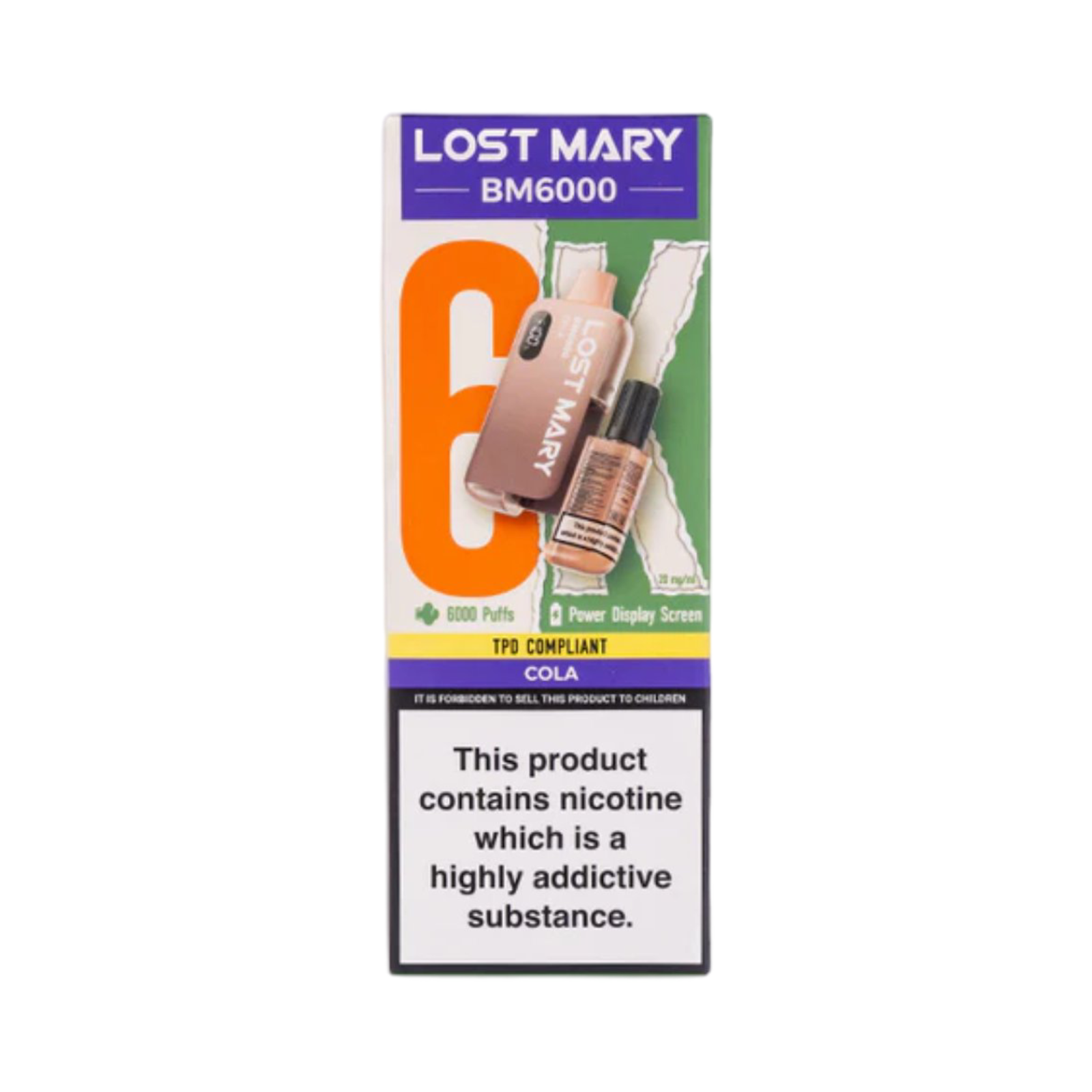 LOST MARY BM6000 COLA FLAVOUR