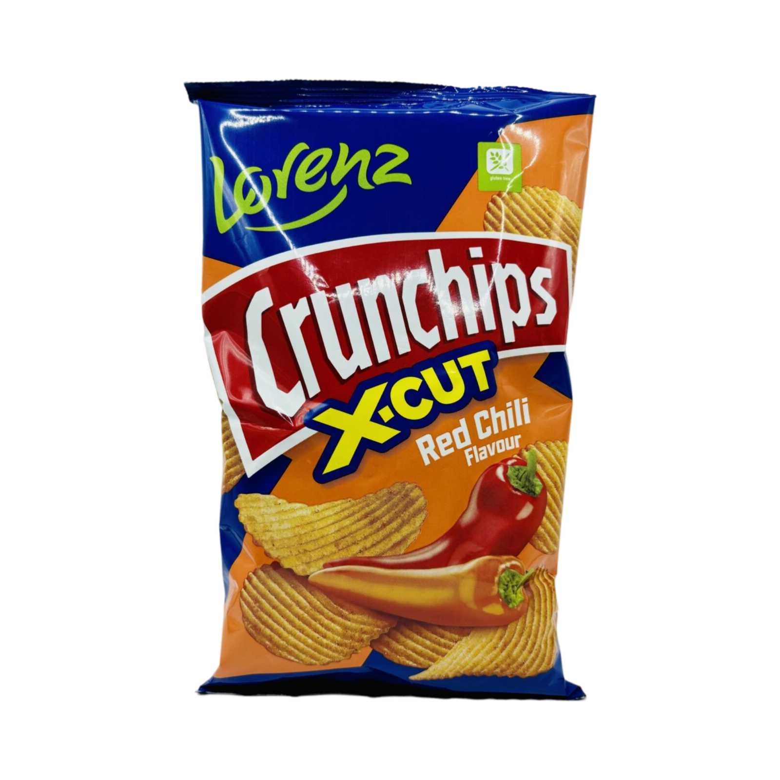 LORENZ CRUNCHIPS X-CUT RED CHILLI FLAVOUR 75g PACKET