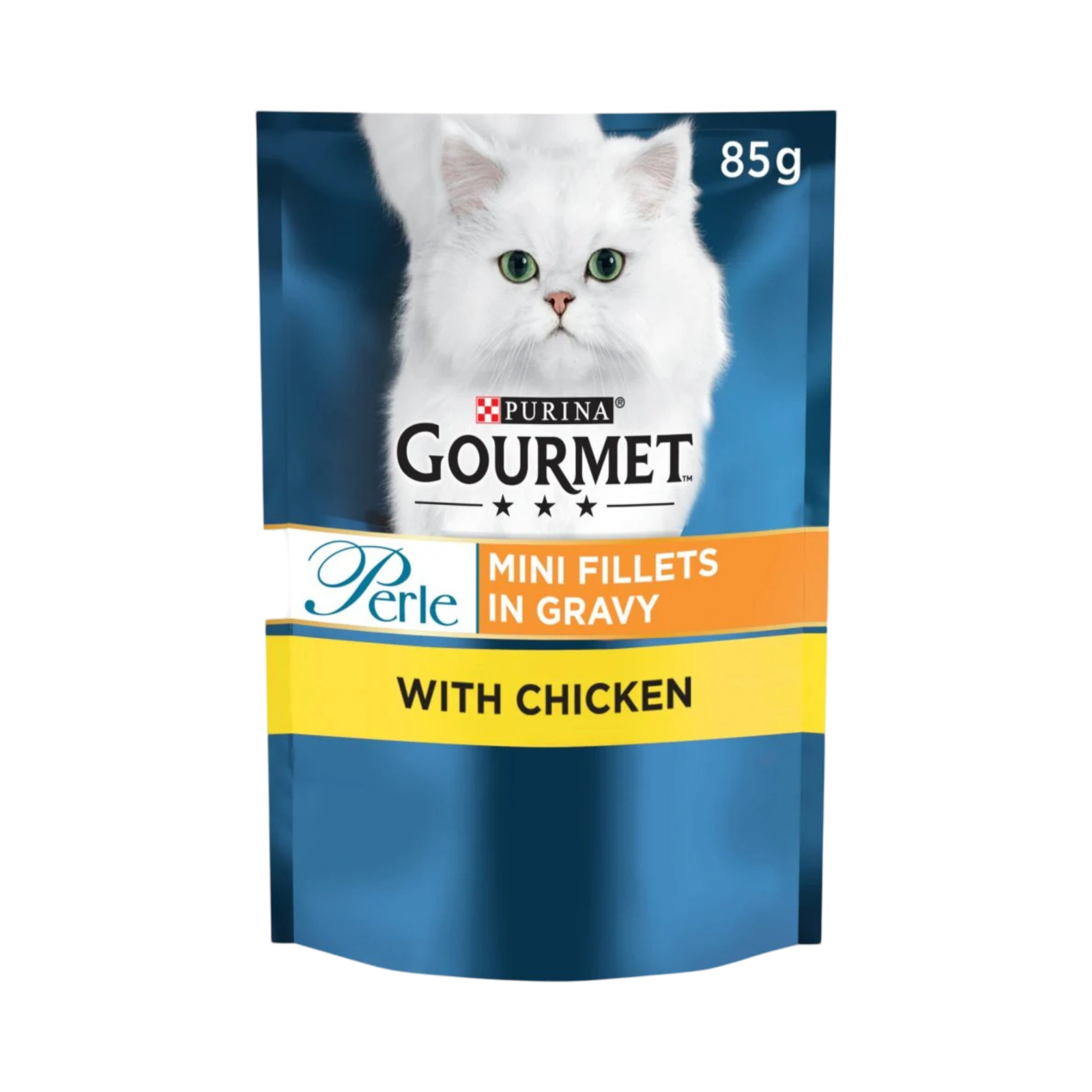 PURINA GOURMET MINI FILLETS IN GRAVY WITH CHICKEN 85g