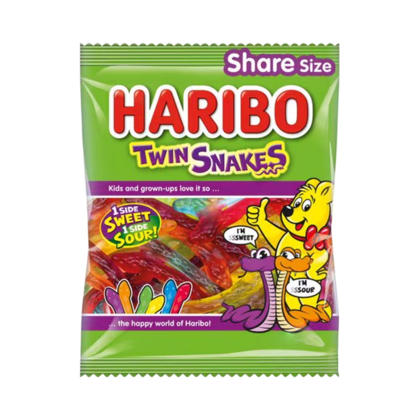 HARIBO TWIN SNAKES 140g PACKET