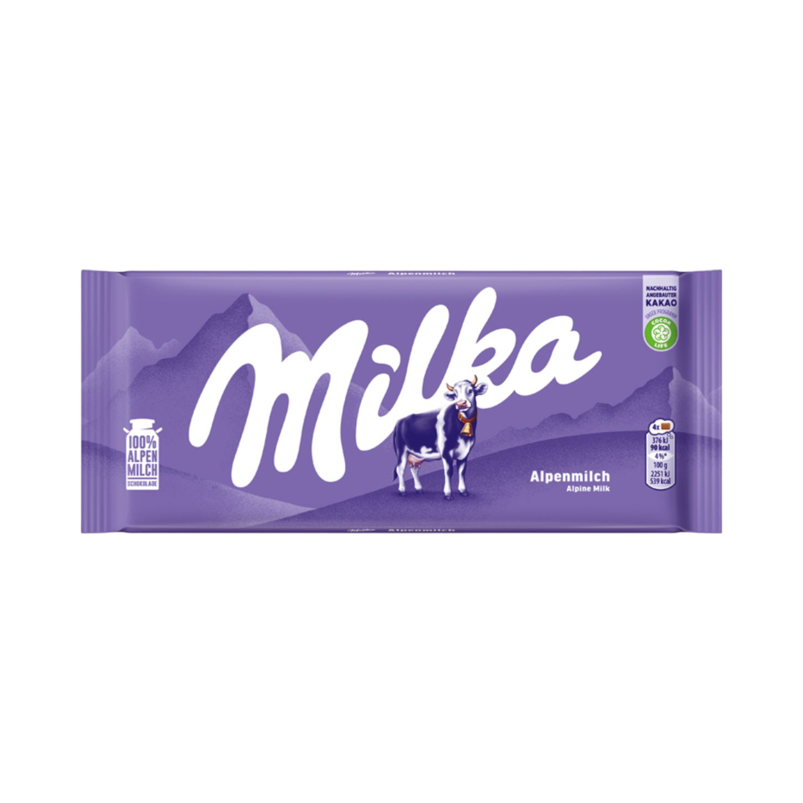 MILKA ALPINE MILK CHOCOLATE BAR 100g