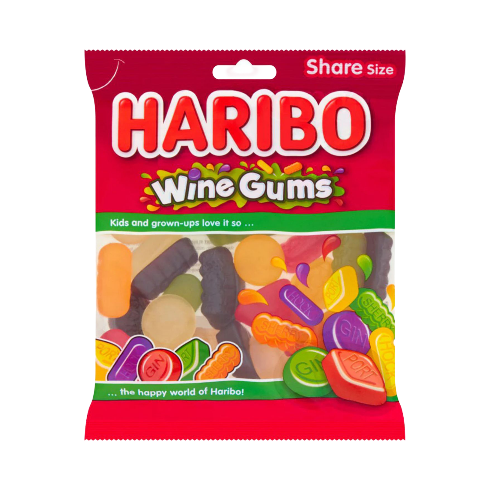 HARIBO WINE GUMS 140g PACKET