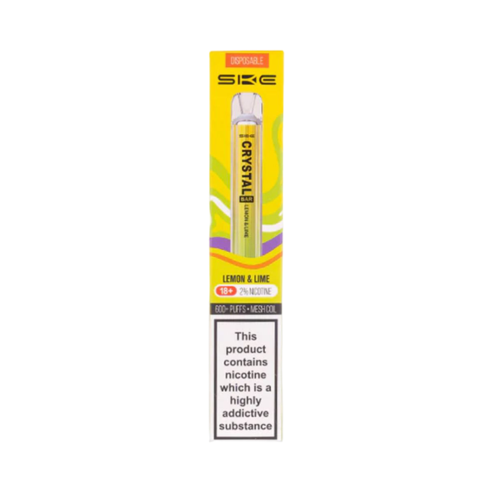 CRYSTAL BAR LEMON & LIME DISPOSABLE VAPE