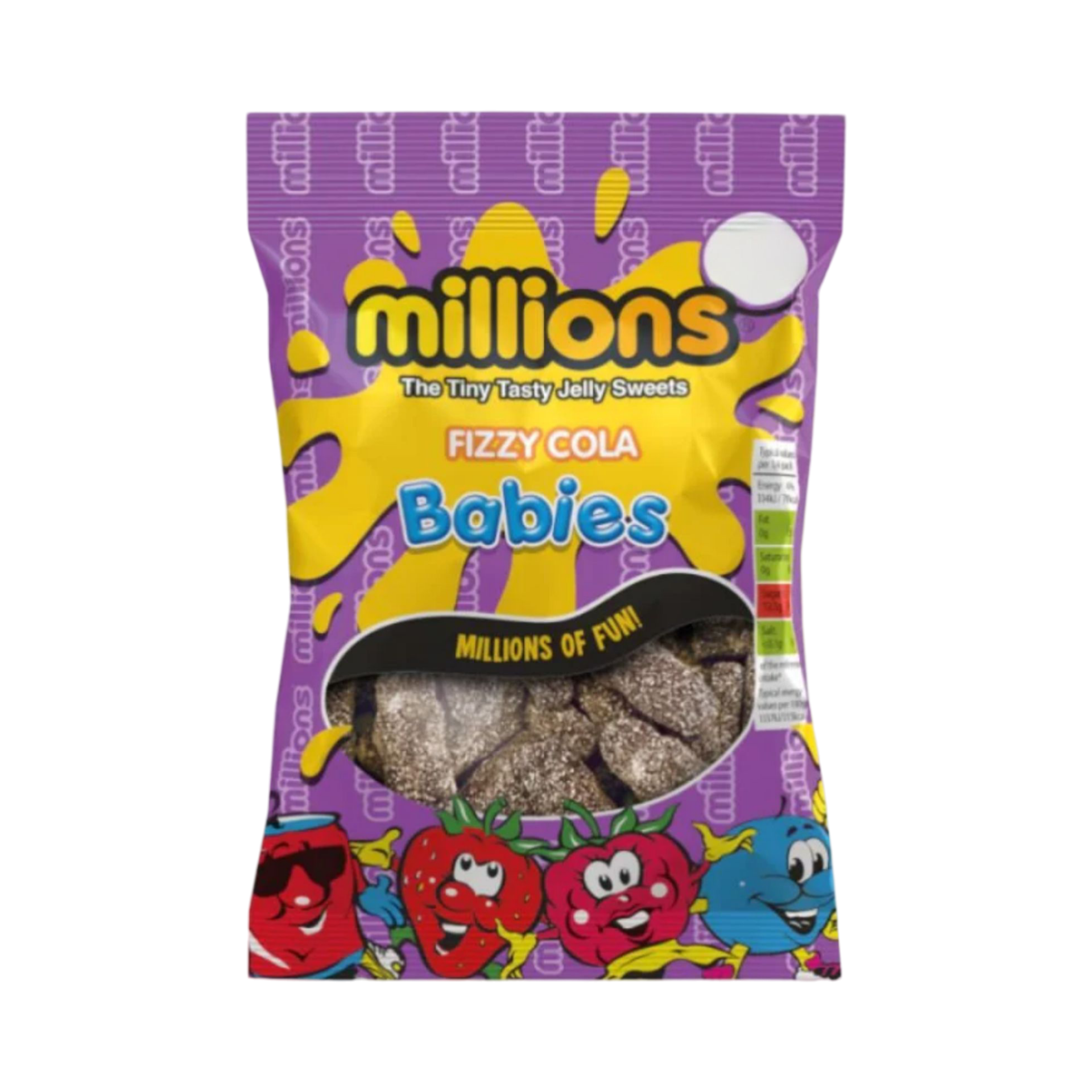 MILLIONS FIZZY COLA BABIES 120g