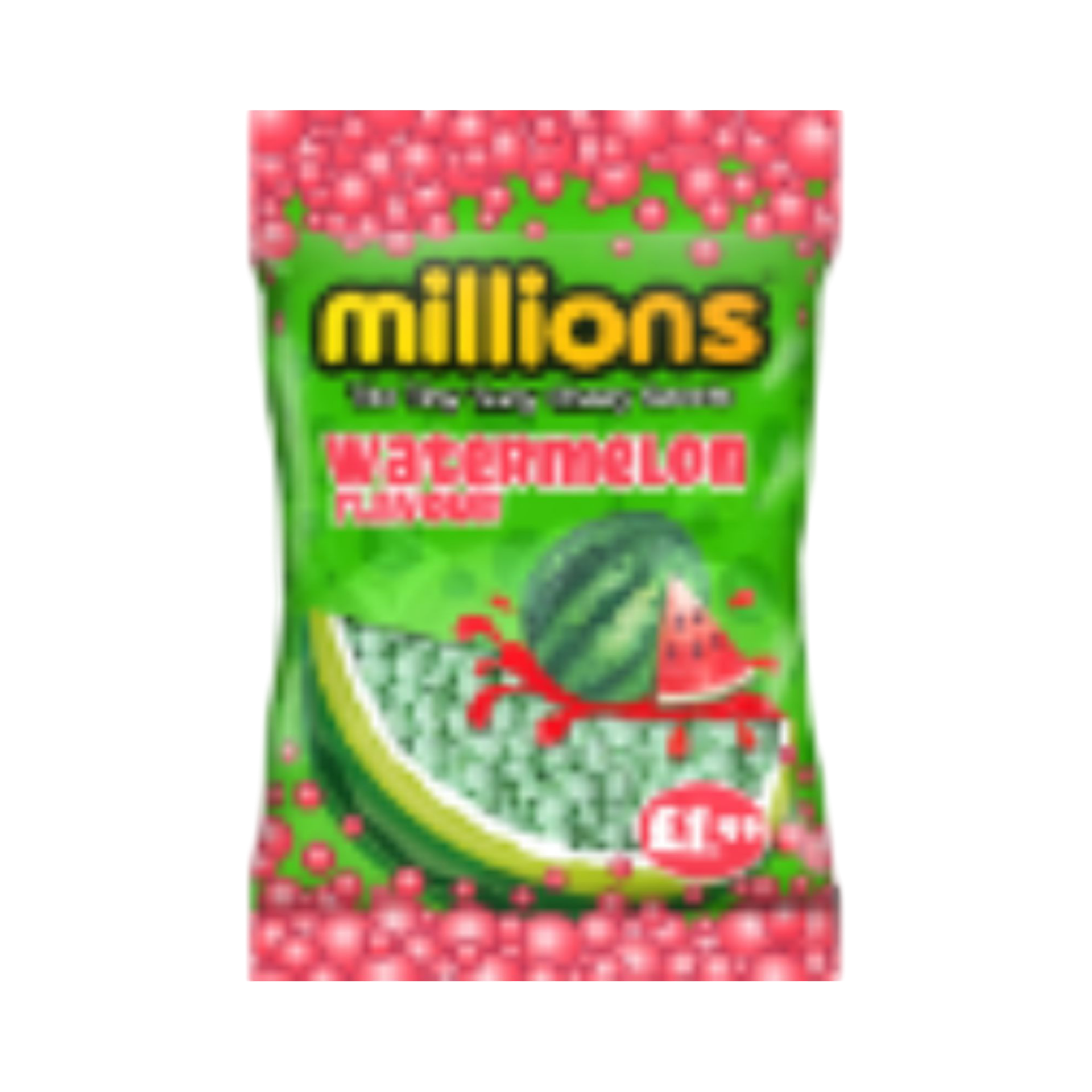 MILLIONS WATERMELON FLAVOUR CHEWY SWEETS 110g