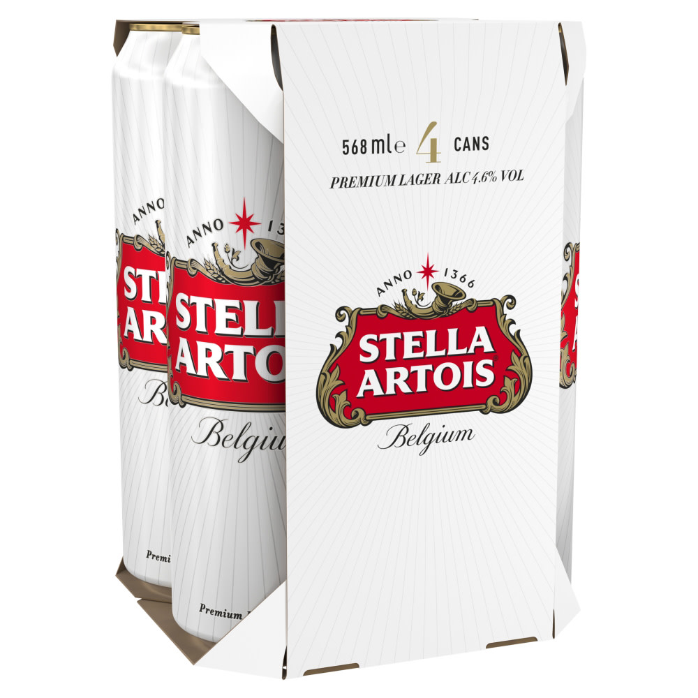 STELLA ARTOIS 4x568ml CAN