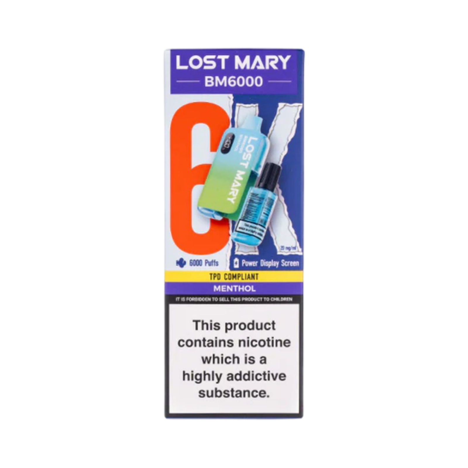 LOST MARY BM6000 MENTHOL FLAVOUR