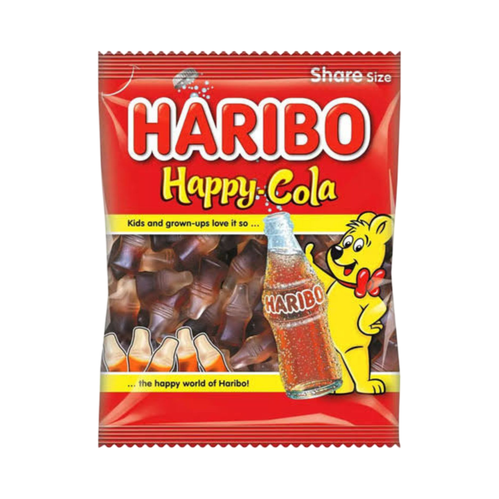 HARIBO HAPPY COLA BOTTLE 140g PACKET