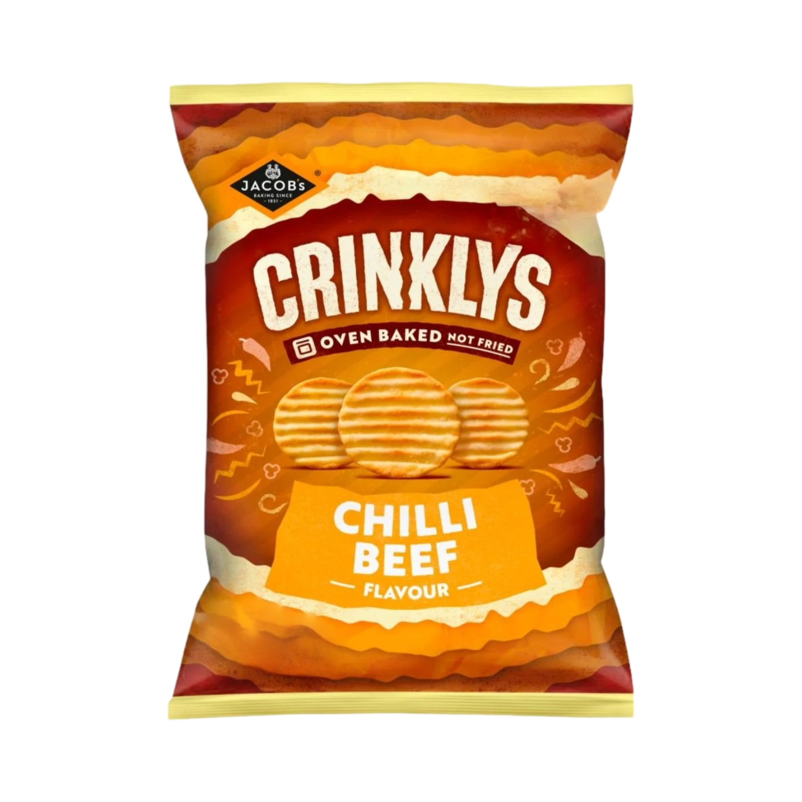 JACOB'S CRINKLYS  CHILLI BEEF FLAVOUR 90g