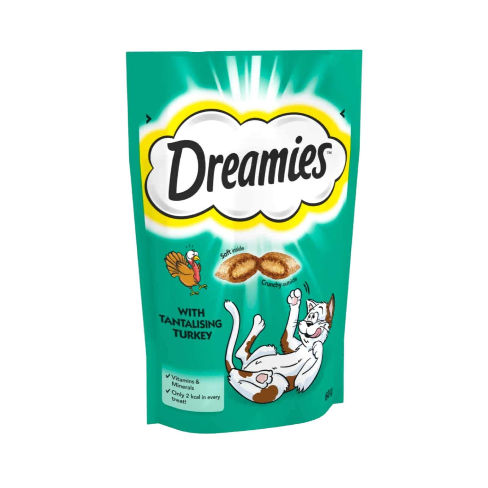 DREAMIES WITH TANTALISING TURKEY 60g