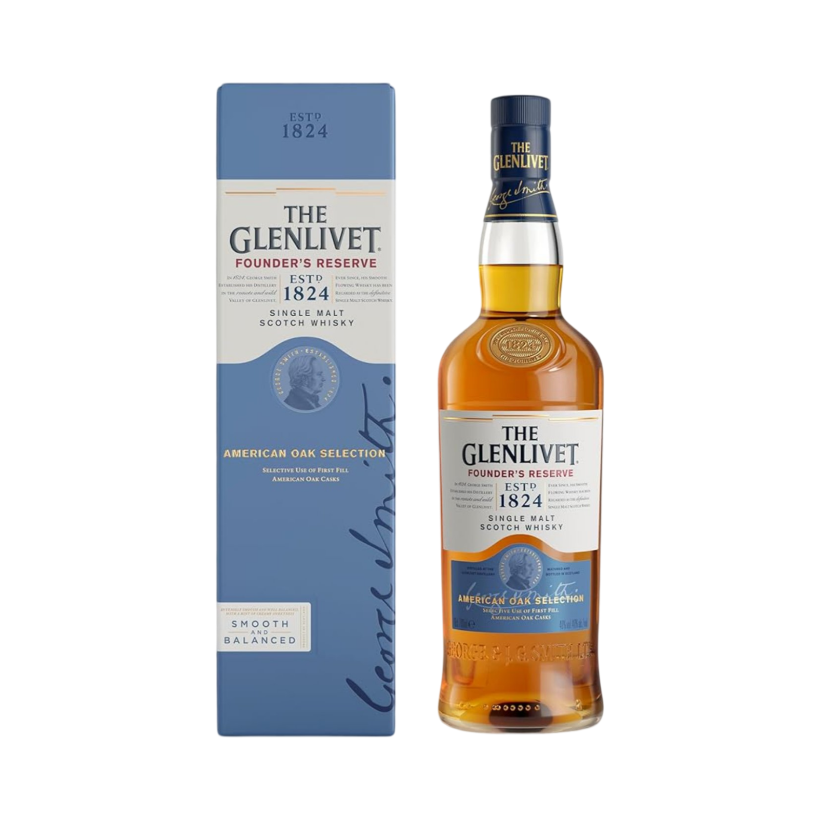 THE GLENLIVET SINGLE MALT WHISKY 70cl BOTTLE